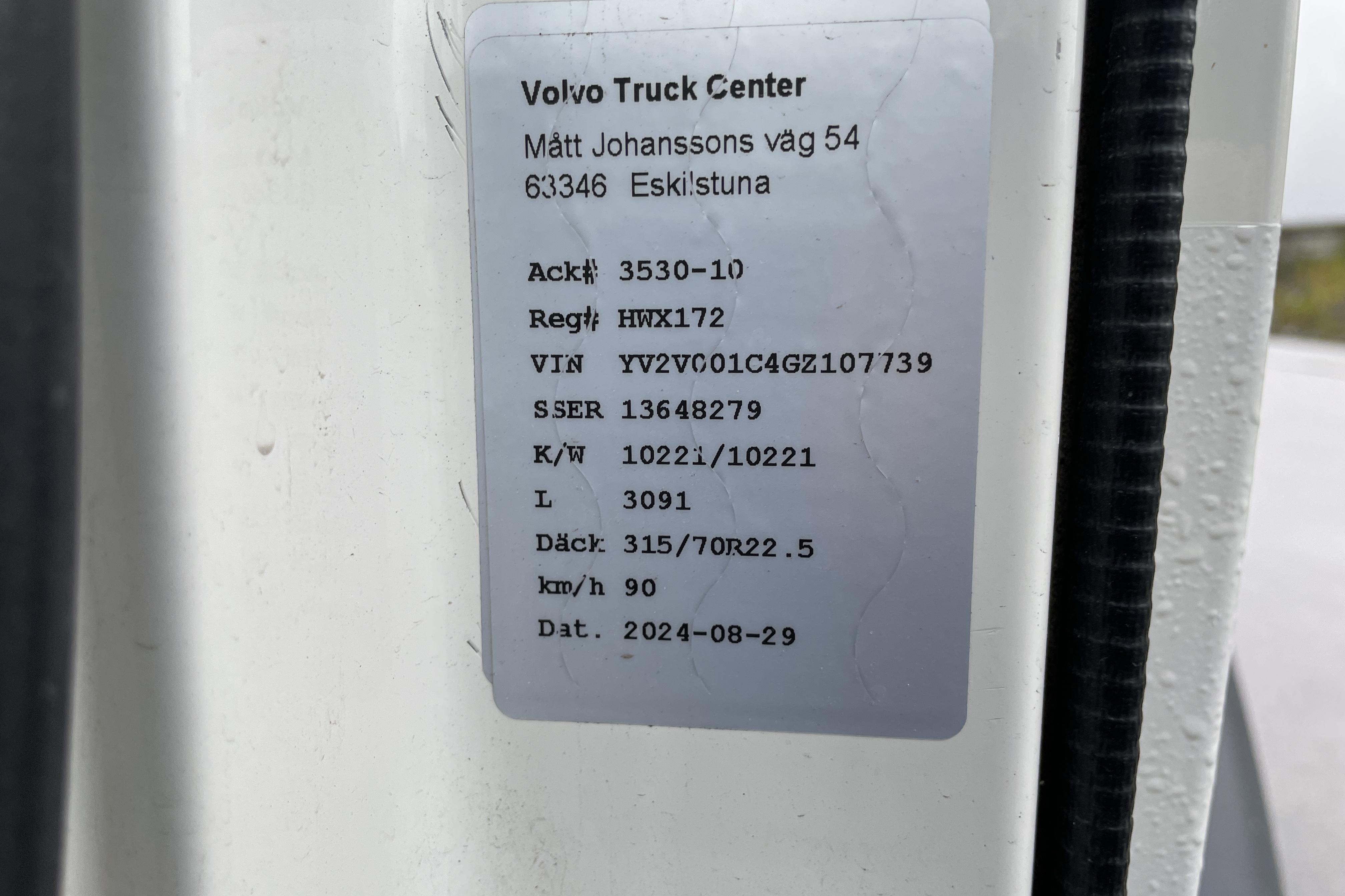 VOLVO FE320 - 121 905 km - Automaattinen - valkoinen - 2016