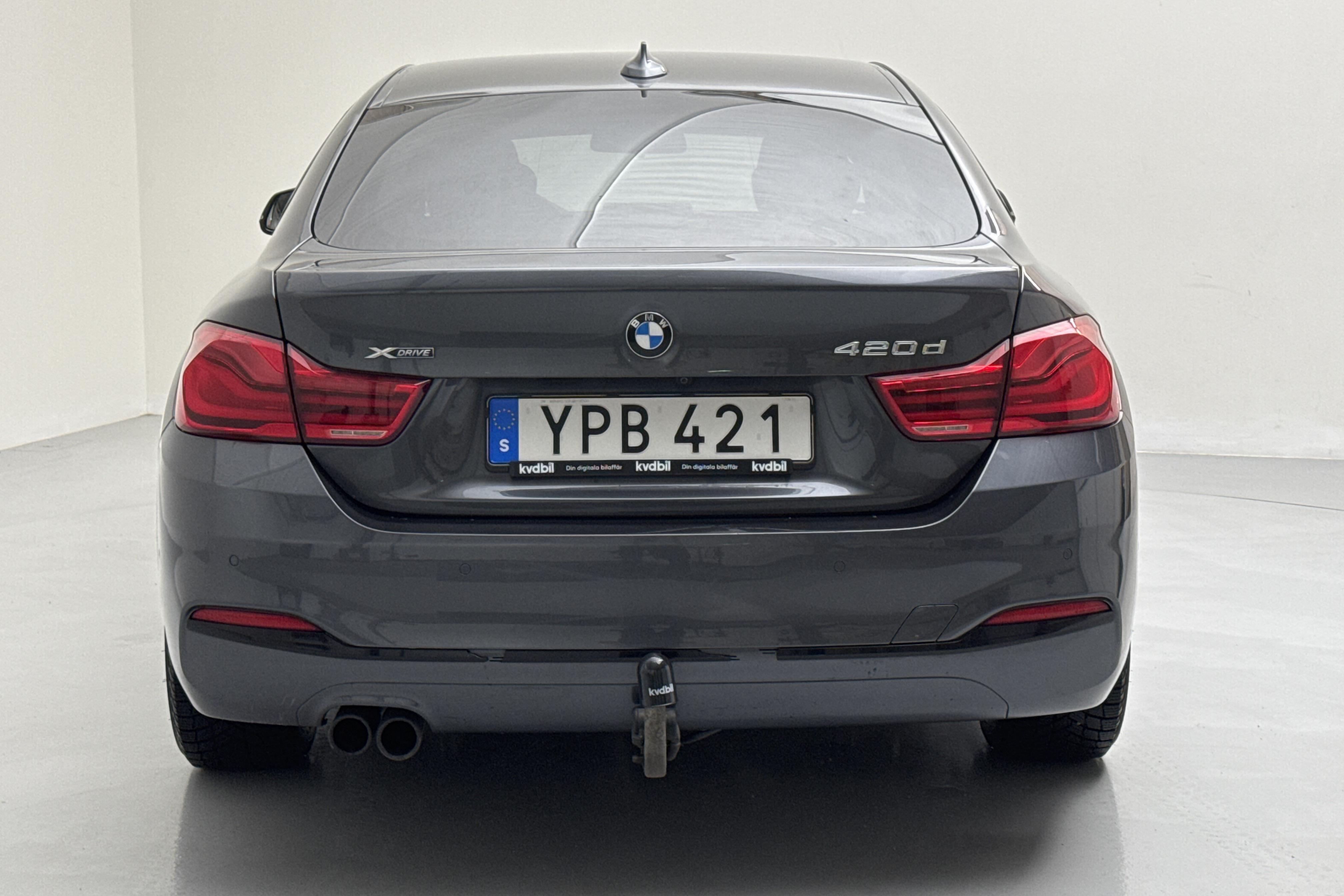 BMW 420d xDrive Gran Coupé, F36 (190hk) - 92 620 km - Automatyczna - szary - 2018