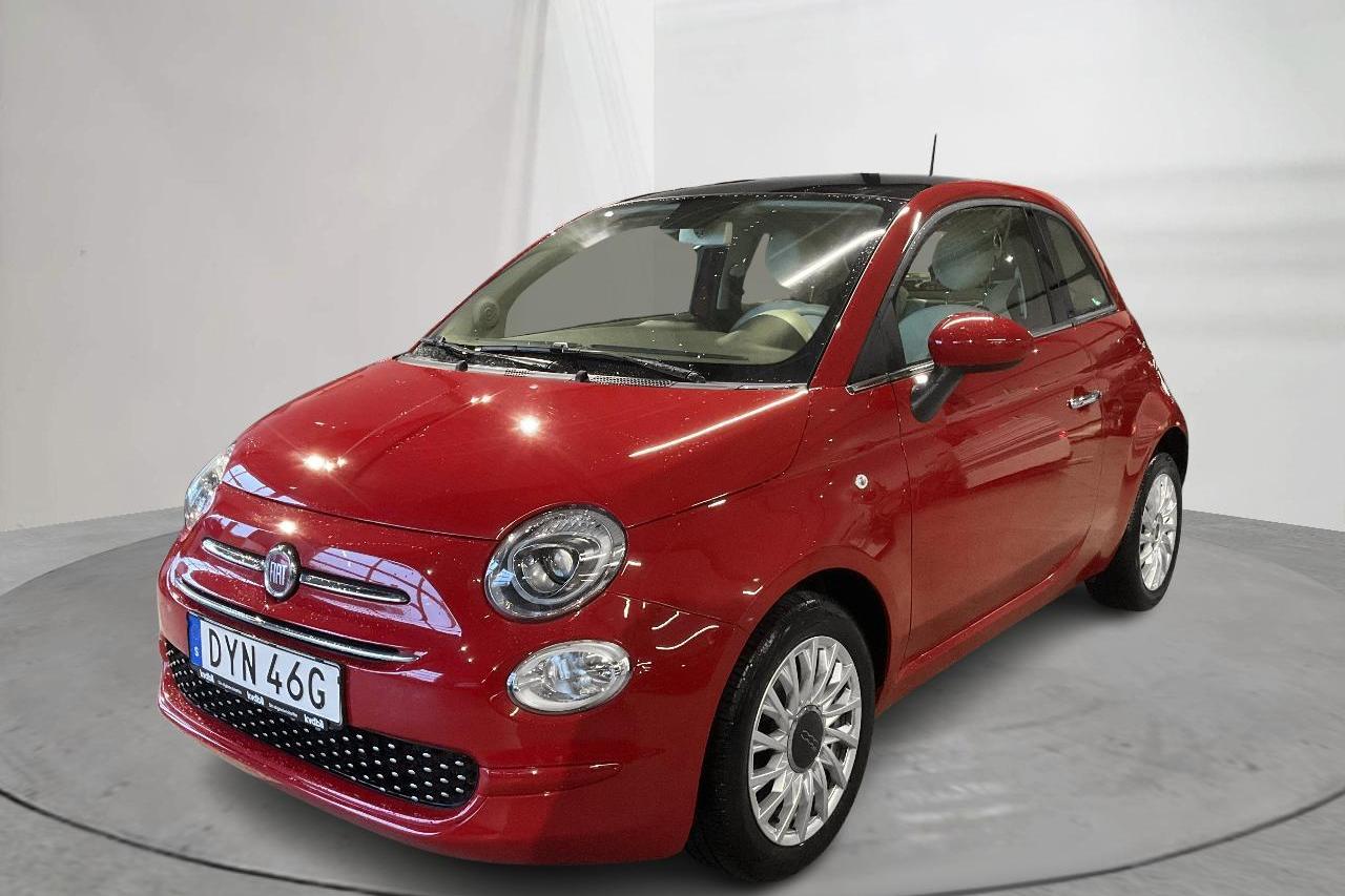 Fiat 500 1.2 (69hk) - 5 329 mil - Manuell - röd - 2020