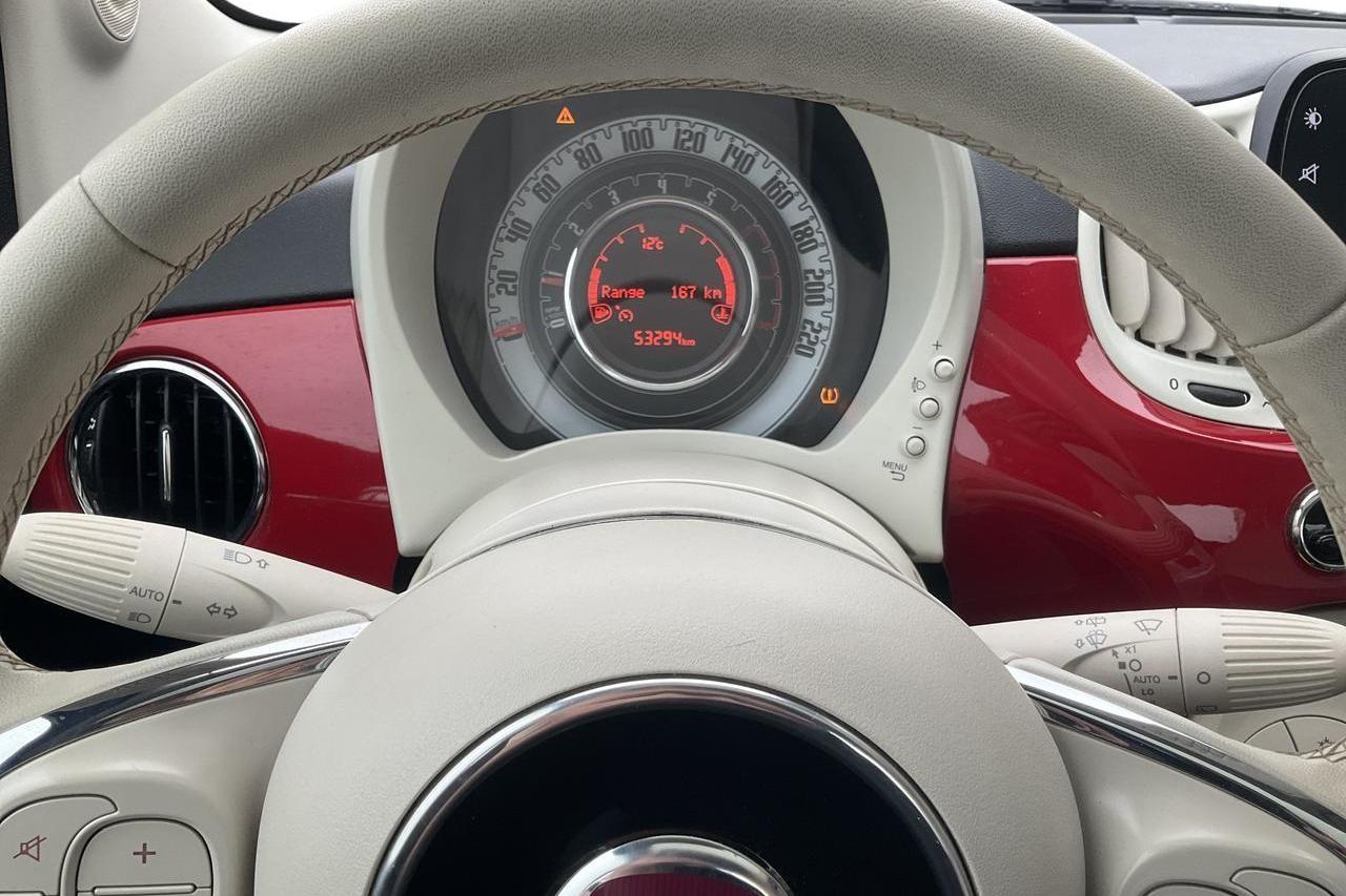 Fiat 500 1.2 (69hk) - 53 290 km - Manual - red - 2020