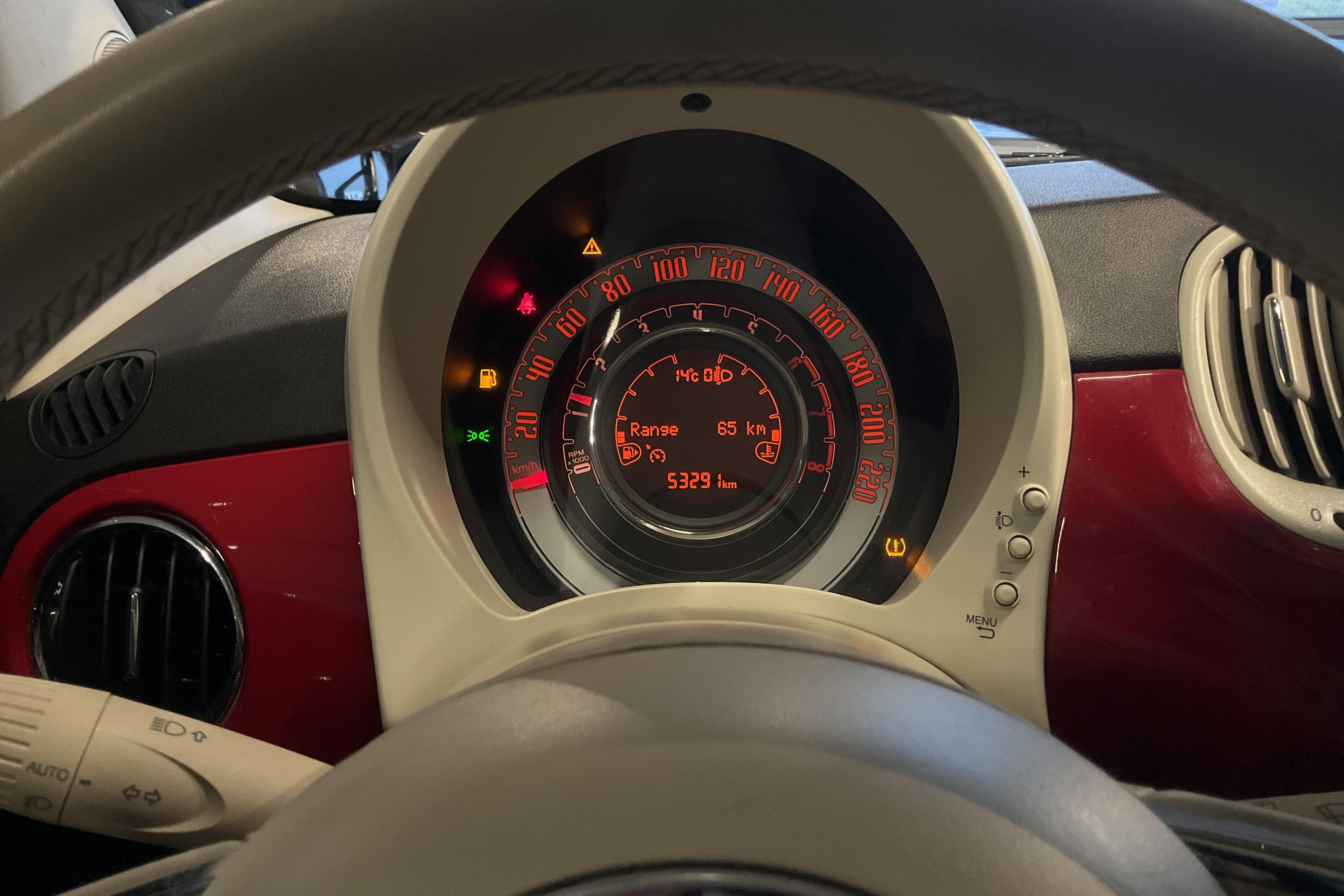 Fiat 500 1.2 (69hk) - 53 290 km - Manual - red - 2020