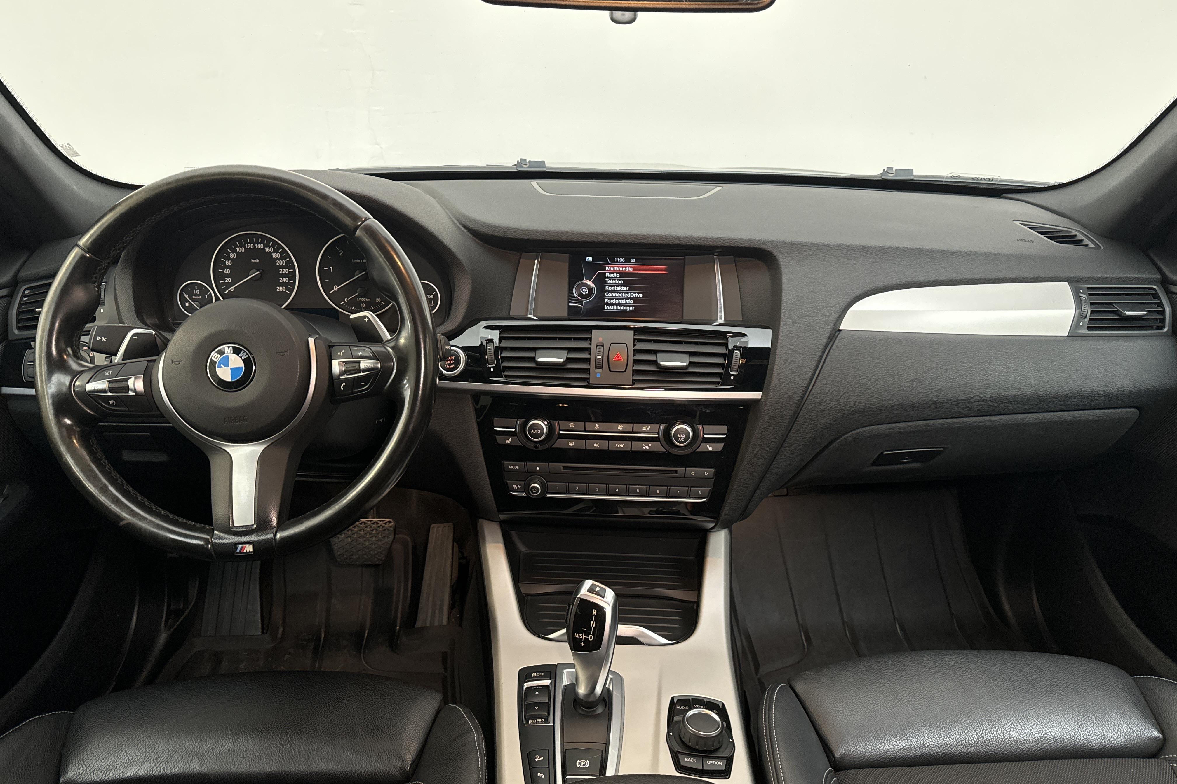 BMW X3 xDrive20d, F25 (190hk) - 145 180 km - Automatyczna - czarny - 2016