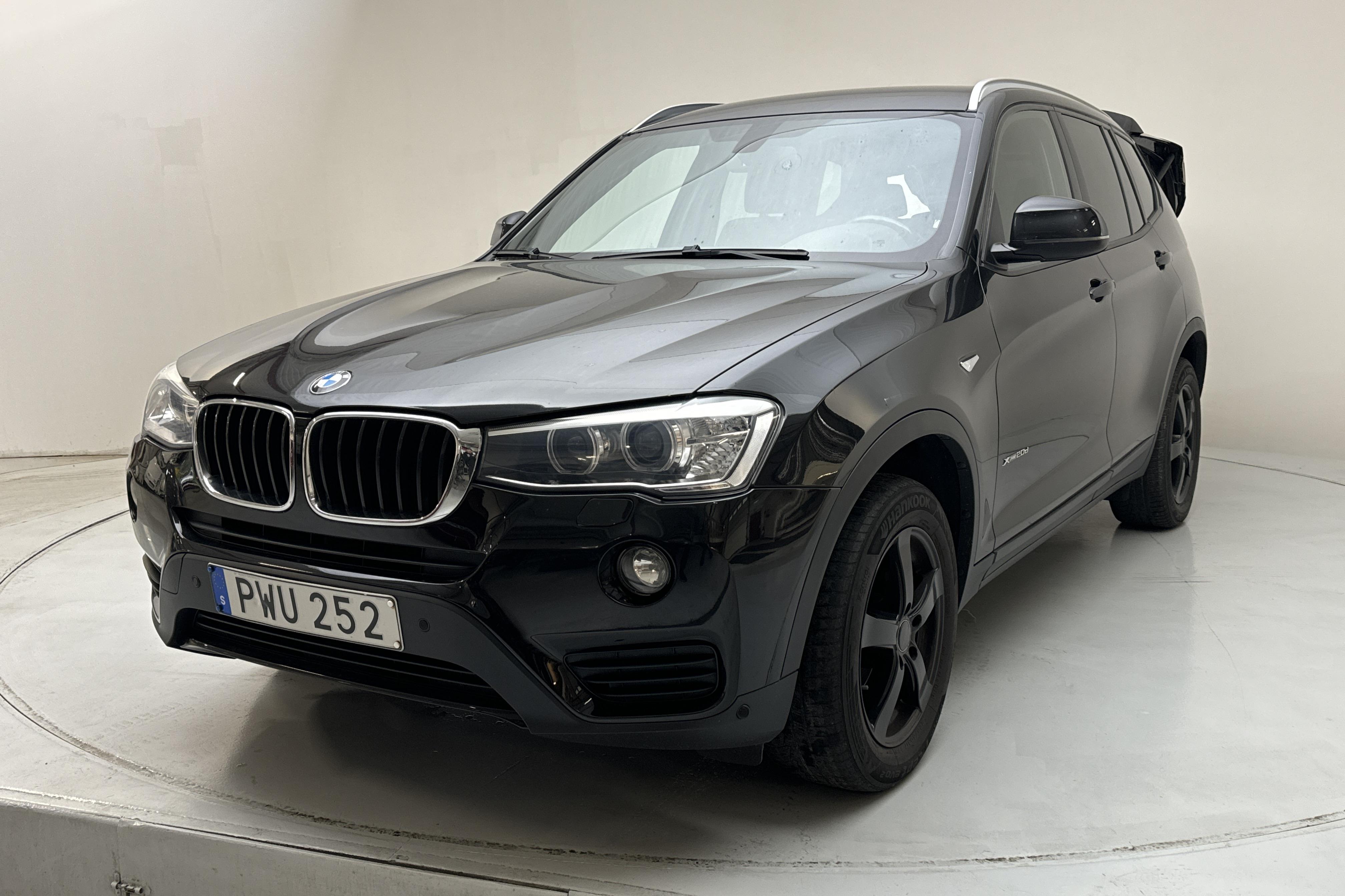 BMW X3 xDrive20d, F25 (190hk) - 145 180 km - Automatyczna - czarny - 2016