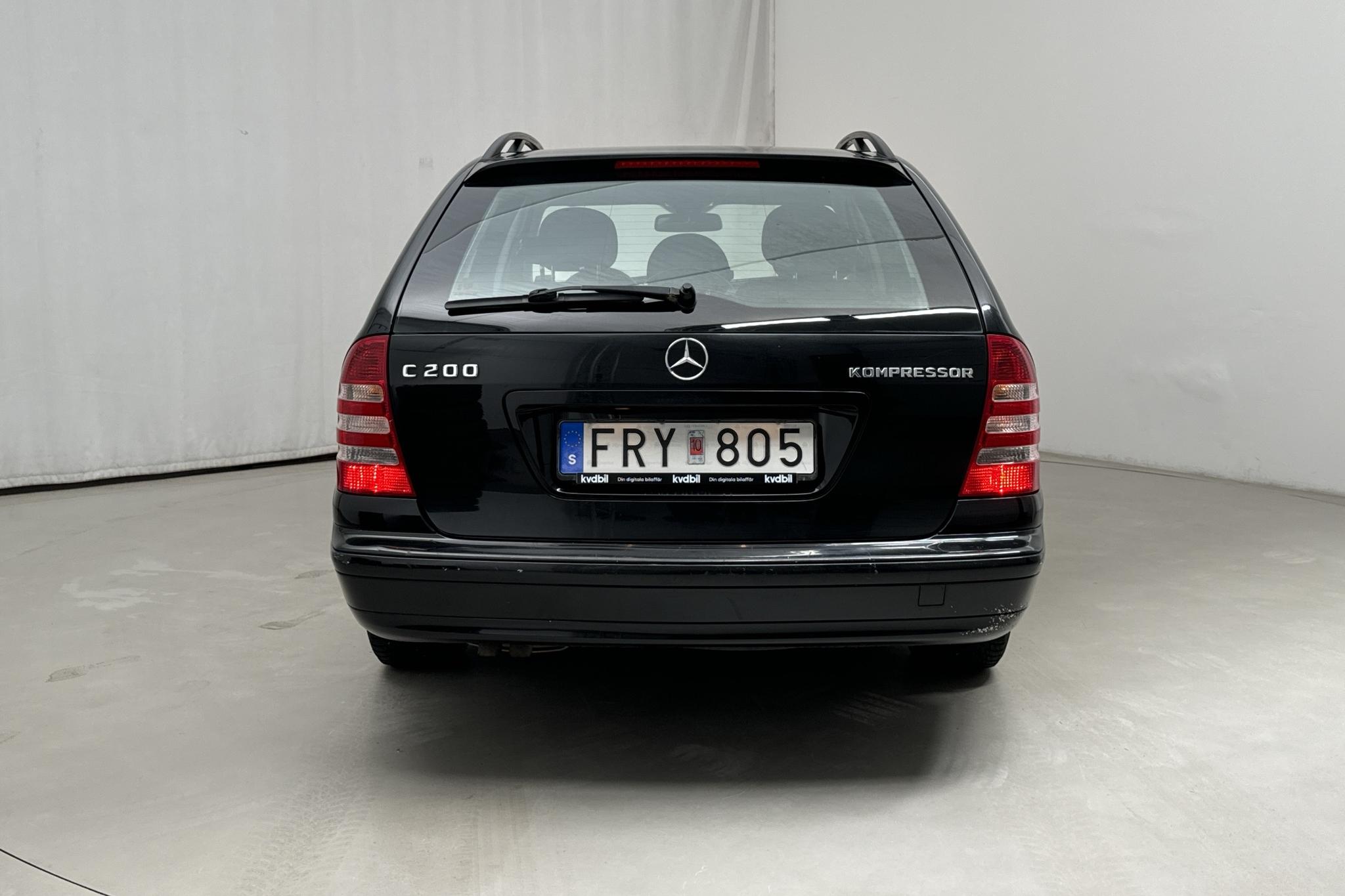 Mercedes C 200 Kompressor Kombi W203 (163hk) - 152 040 km - Käsitsi - must - 2007