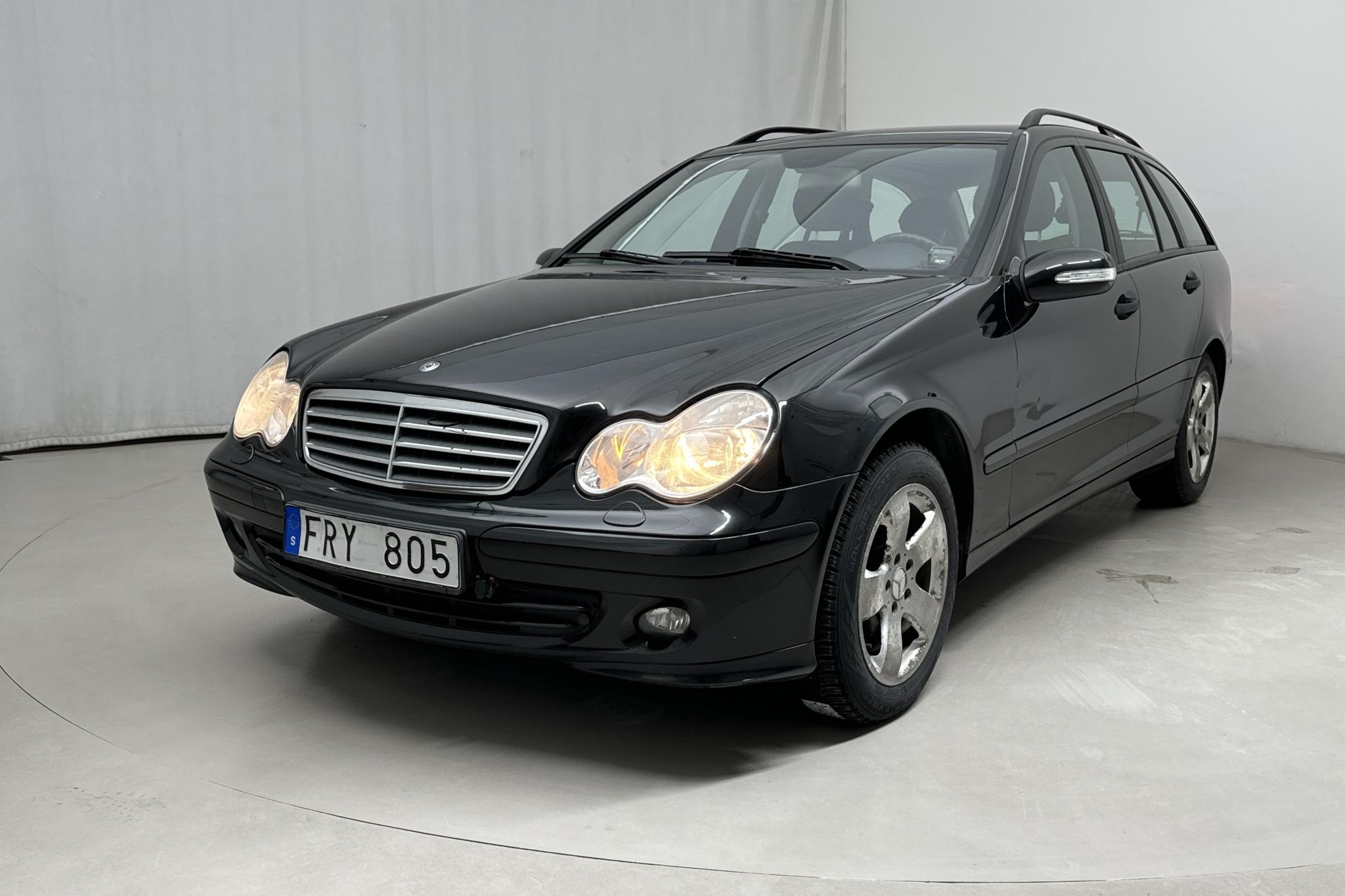 Mercedes C 200 Kompressor Kombi W203 (163hk) - 152 040 km - Manuaalinen - musta - 2007