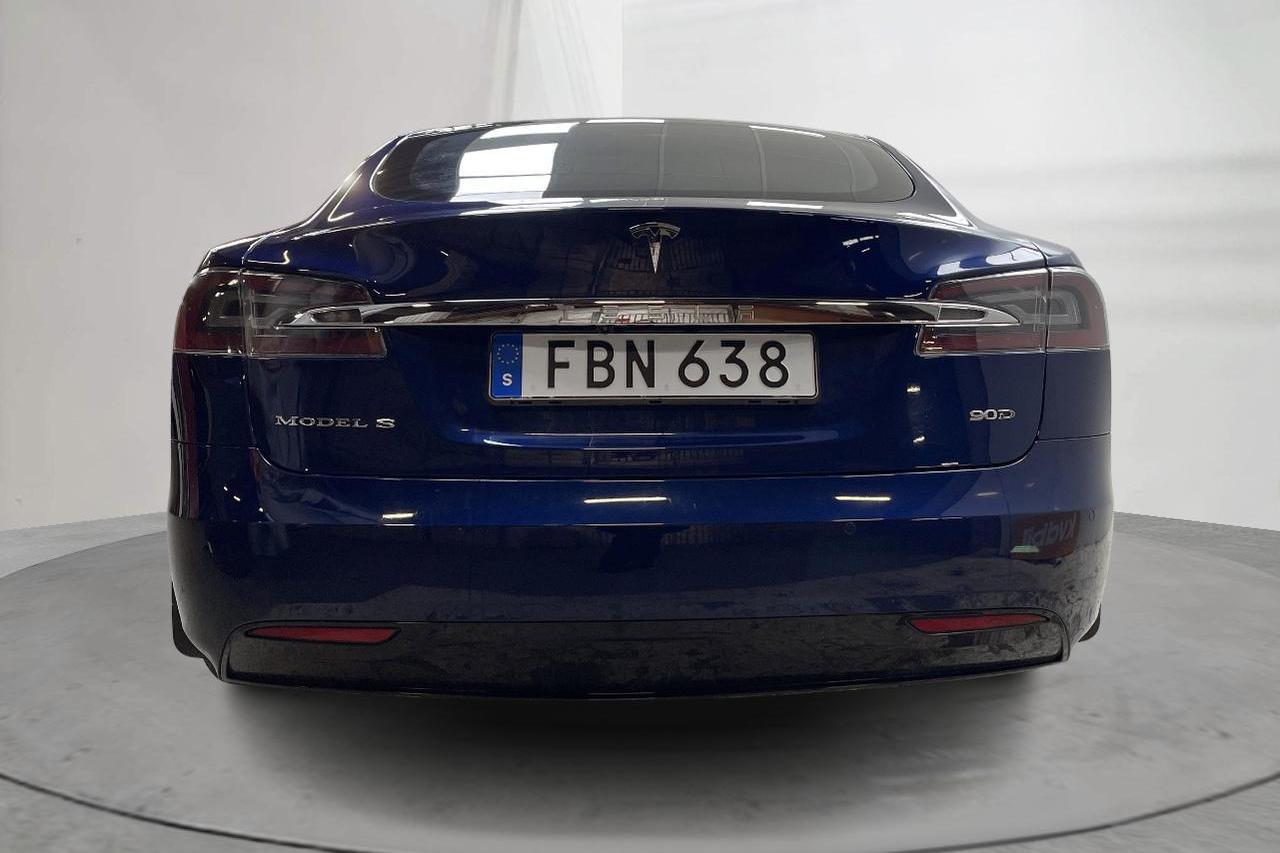 Tesla Model S 90D - 206 670 km - Automatyczna - niebieski - 2016