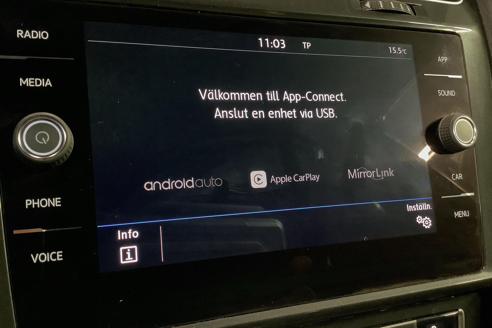 VW Golf VII 1.0 TSI Sportscombi (110hk) - 153 810 km - Automaattinen - musta - 2018