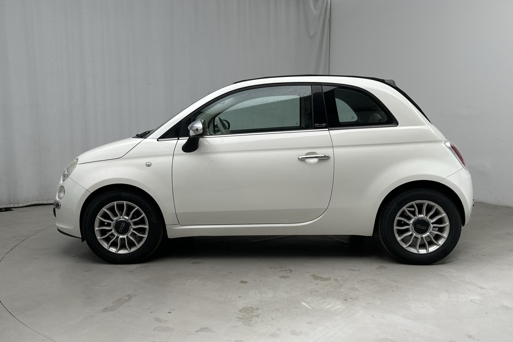 Fiat 500C 1.2 (69hk) - 62 010 km - Manualna - biały - 2011