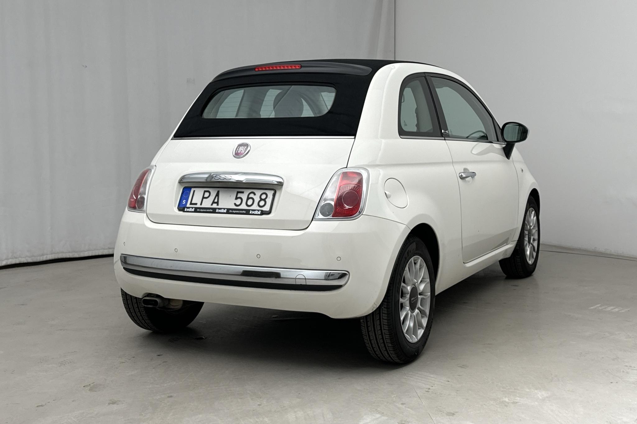 Fiat 500C 1.2 (69hk) - 62 010 km - Manuaalinen - valkoinen - 2011