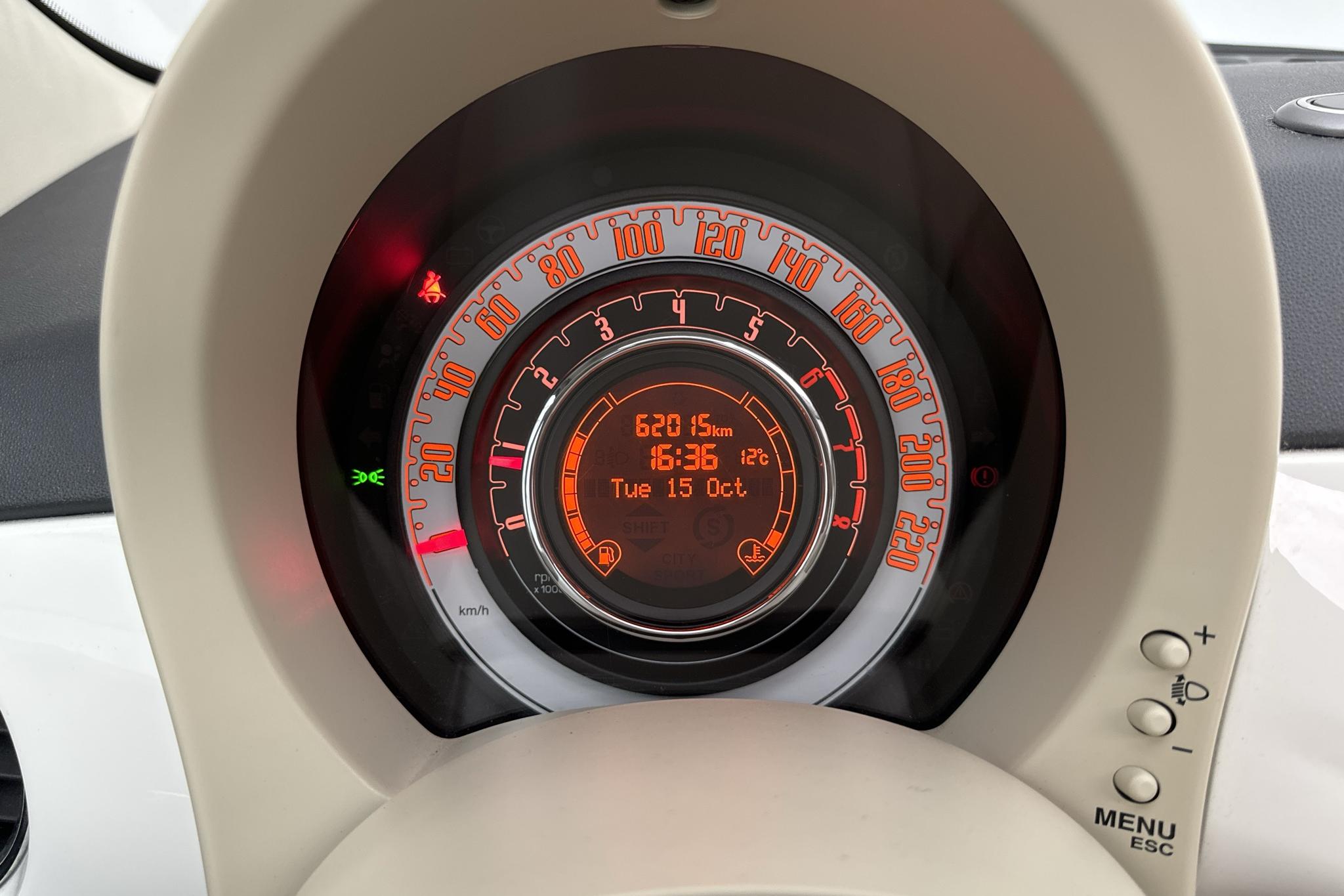 Fiat 500C 1.2 (69hk) - 62 010 km - Manual - white - 2011