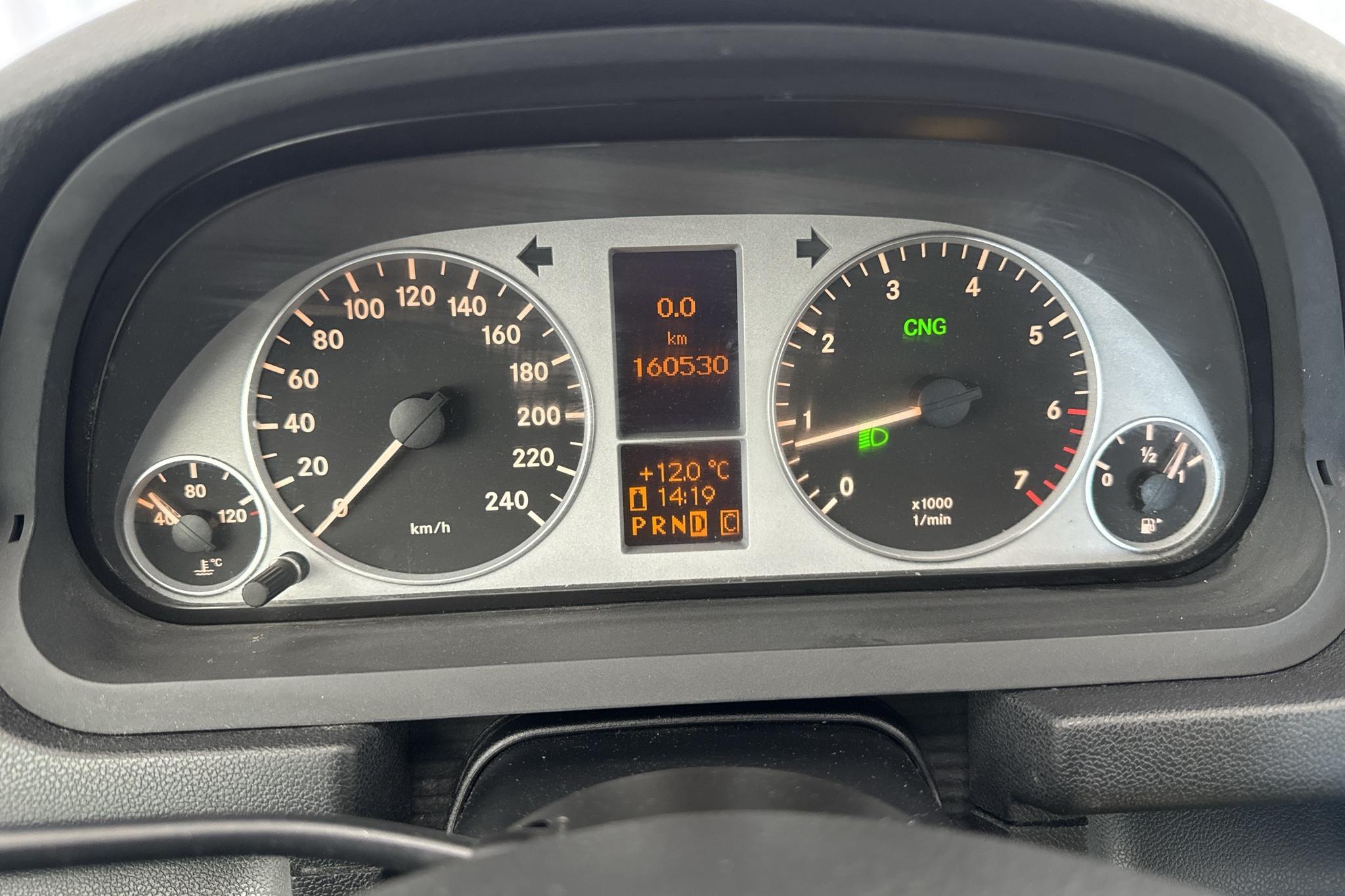 Mercedes B 170 NGT (116hk) - 160 530 km - Automatyczna - srebro - 2009