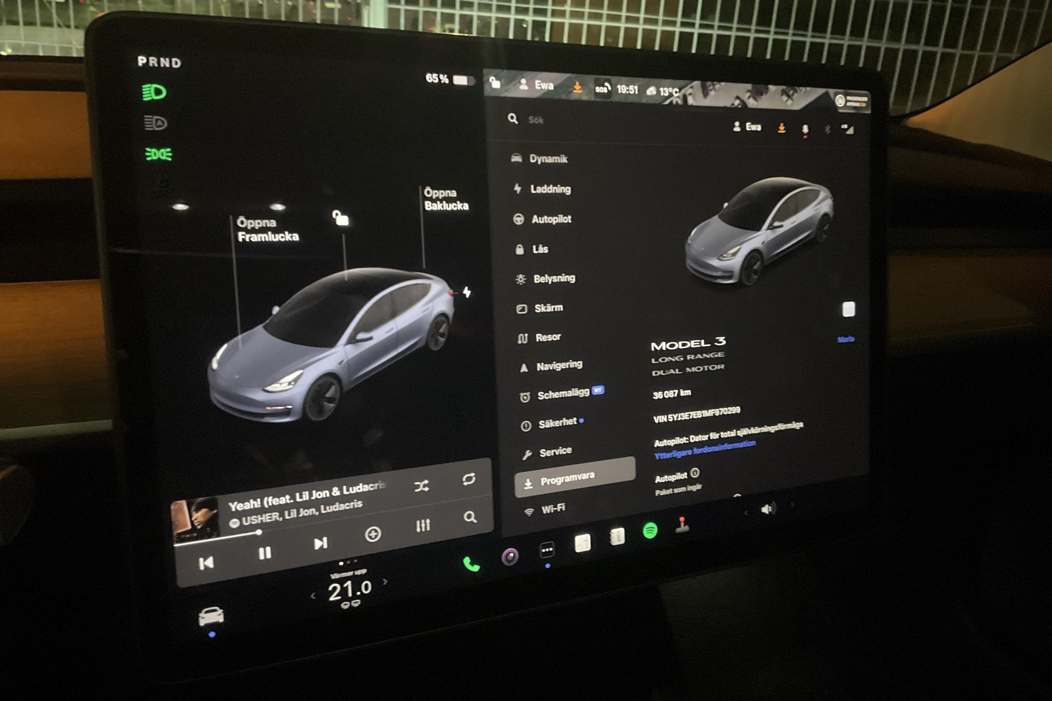 Tesla Model 3 Long Range Dual Motor AWD - 3 609 mil - Automat - grå - 2021