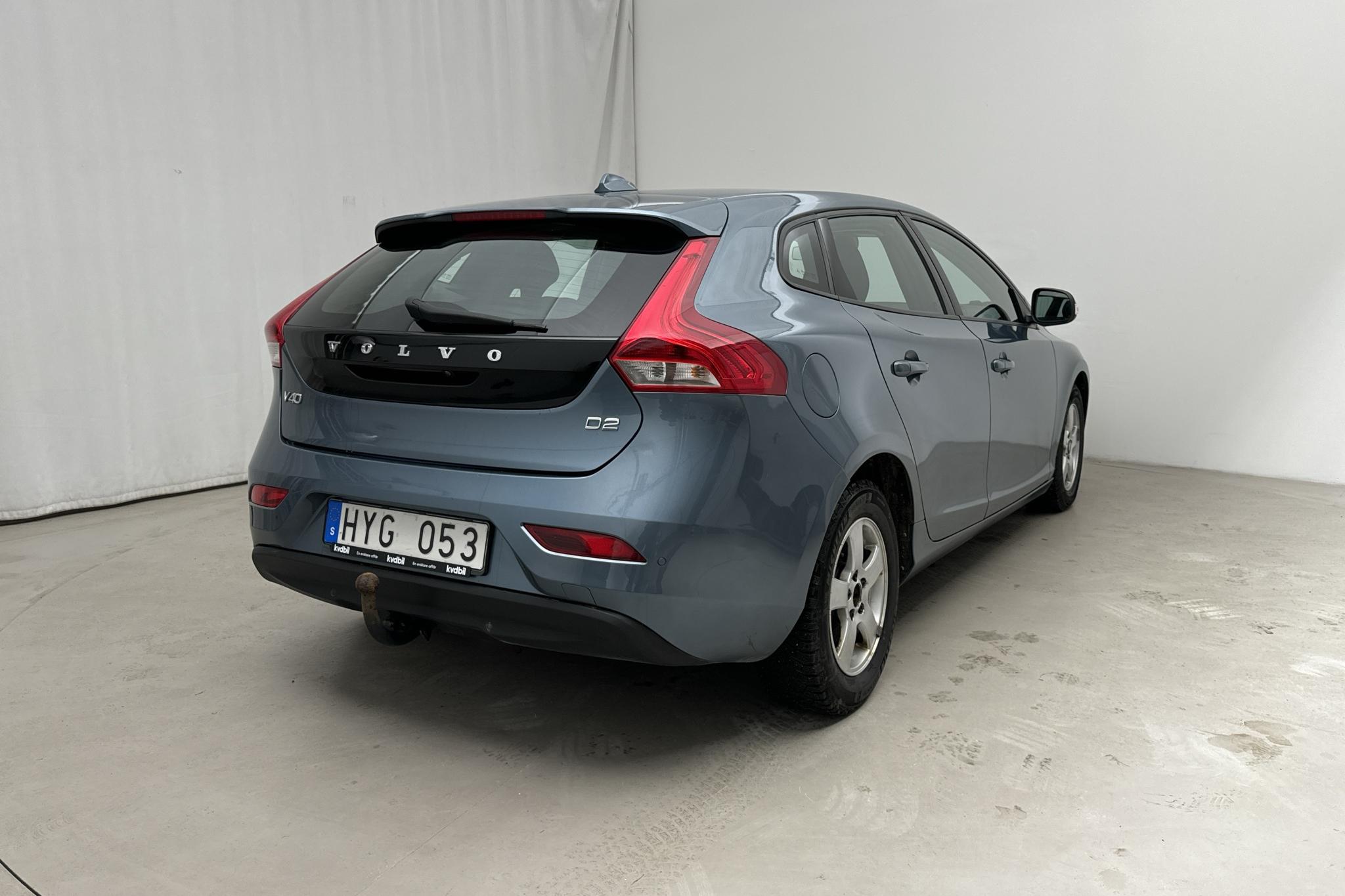 Volvo V40 D2 (115hk) - 173 290 km - Manualna - niebieski - 2013