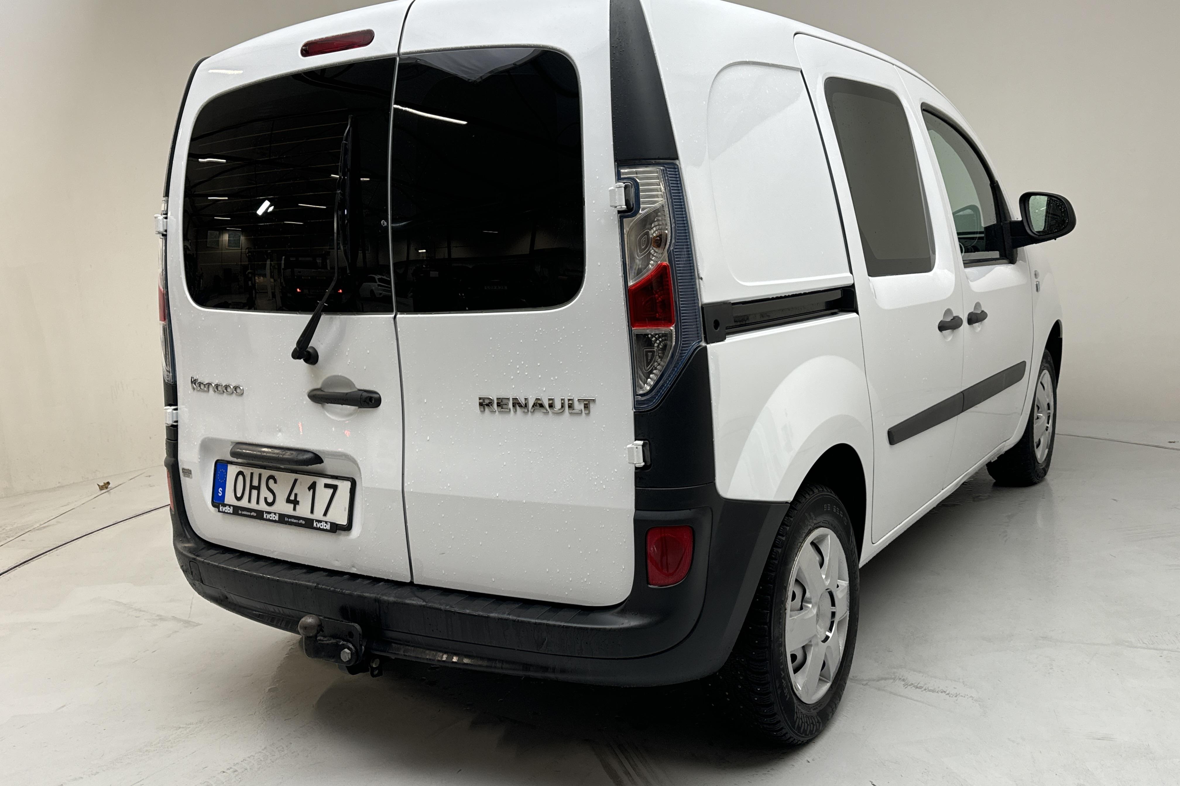 Renault Kangoo II Z.E. 22 kWh Skåp (60hk) - 39 630 km - Automatyczna - biały - 2017