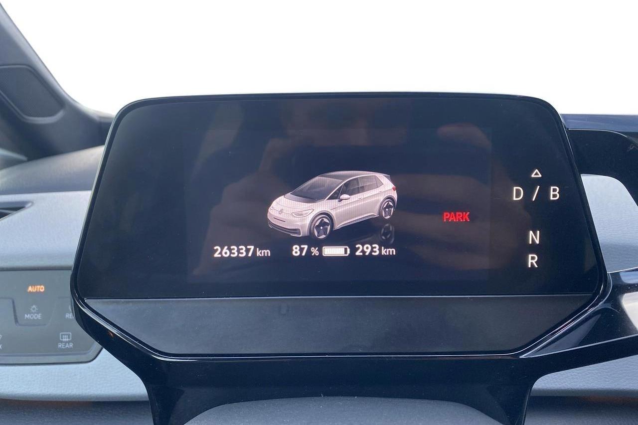 VW ID.3 58kWh (204hk) - 26 330 km - Automaatne - valge - 2022