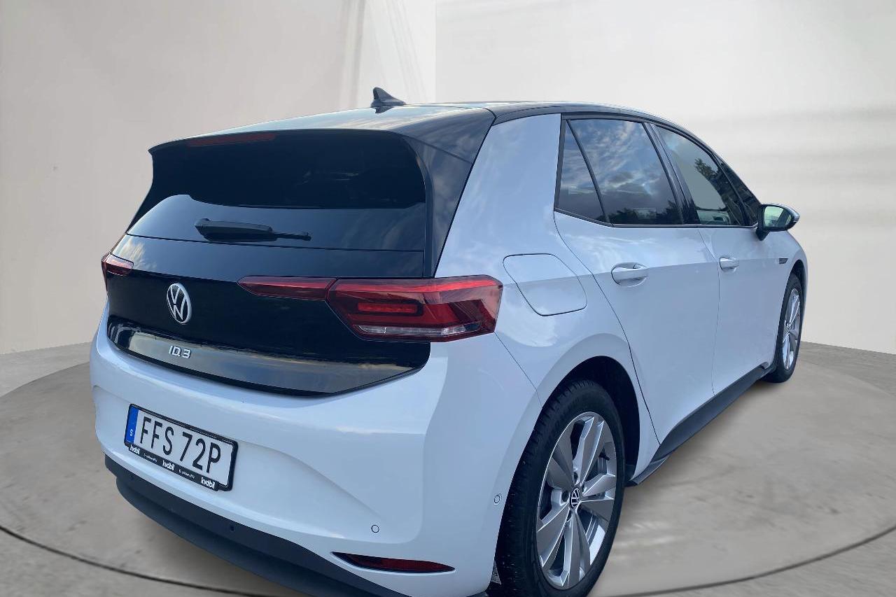 VW ID.3 58kWh (204hk) - 26 330 km - Automatyczna - biały - 2022