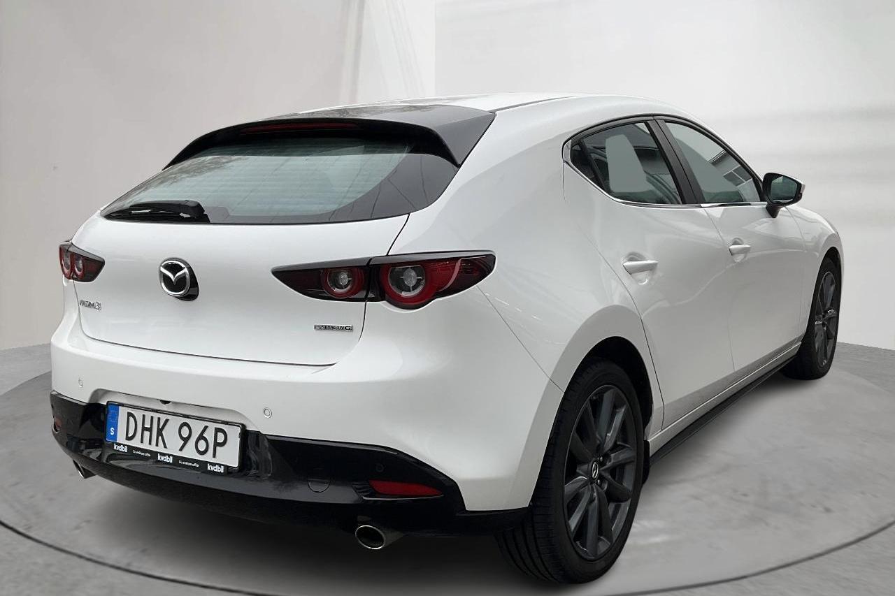 Mazda 3 2.0 5dr (150hk) - 21 010 km - Automatyczna - biały - 2021