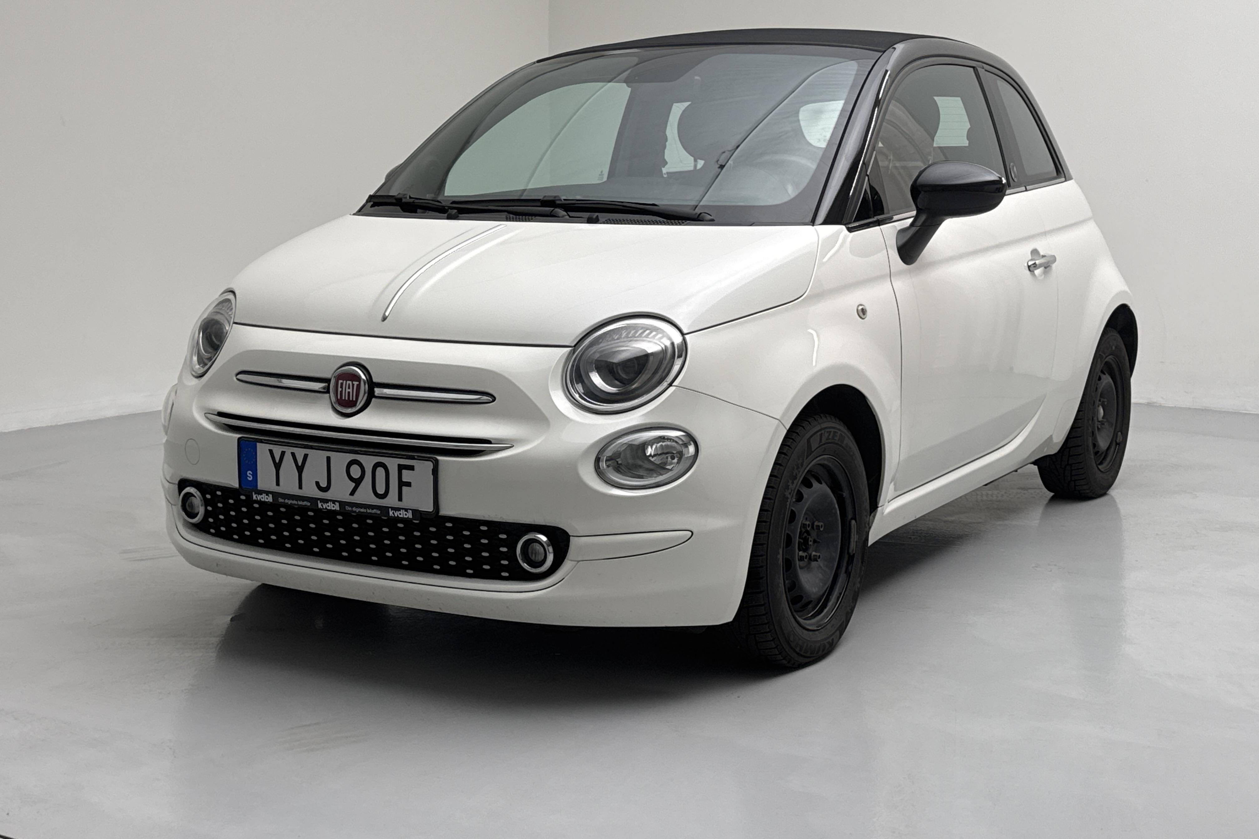 Fiat 500 1.2 (69hk) - 61 710 km - Manuaalinen - valkoinen - 2020