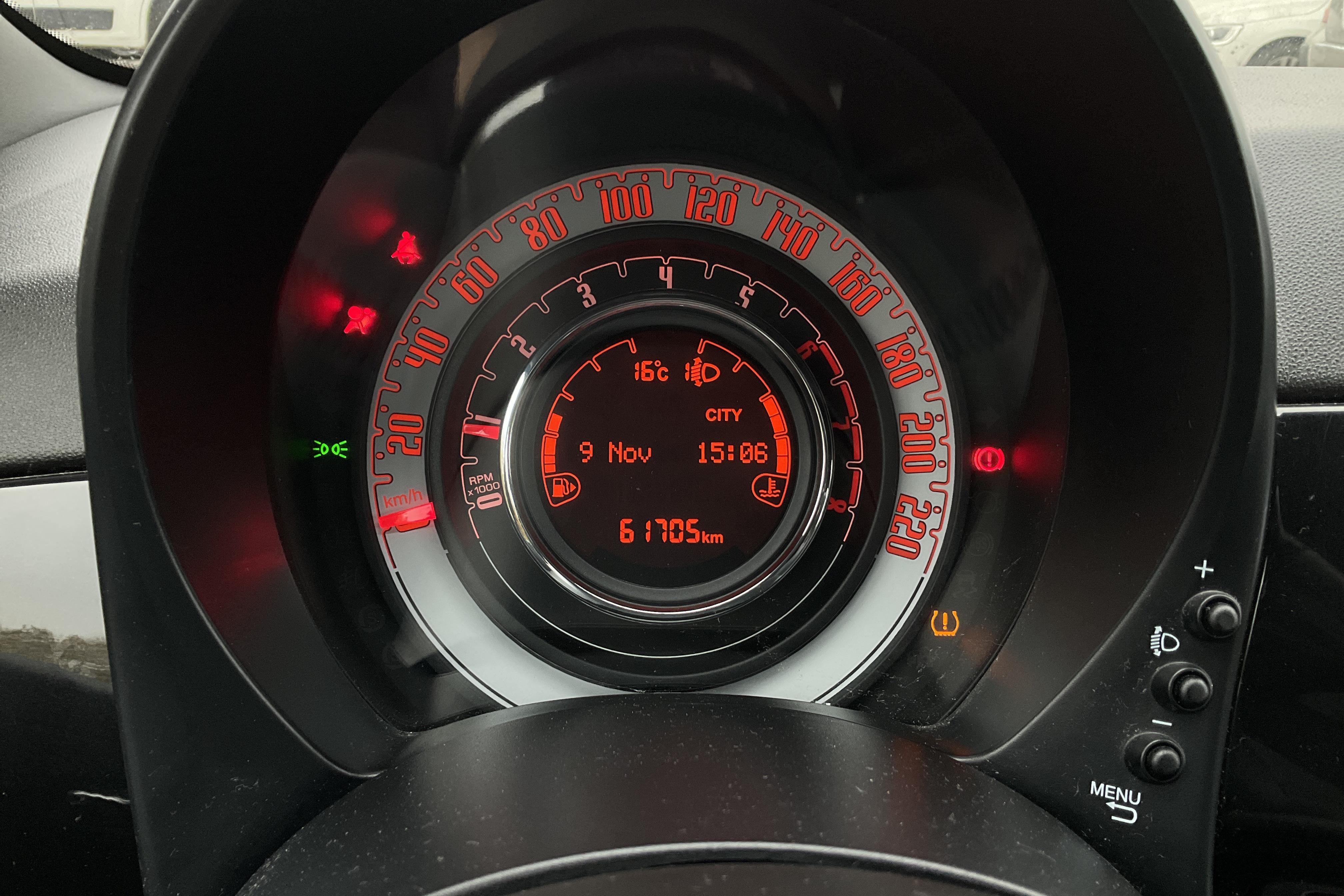 Fiat 500 1.2 (69hk) - 61 710 km - Manuaalinen - valkoinen - 2020