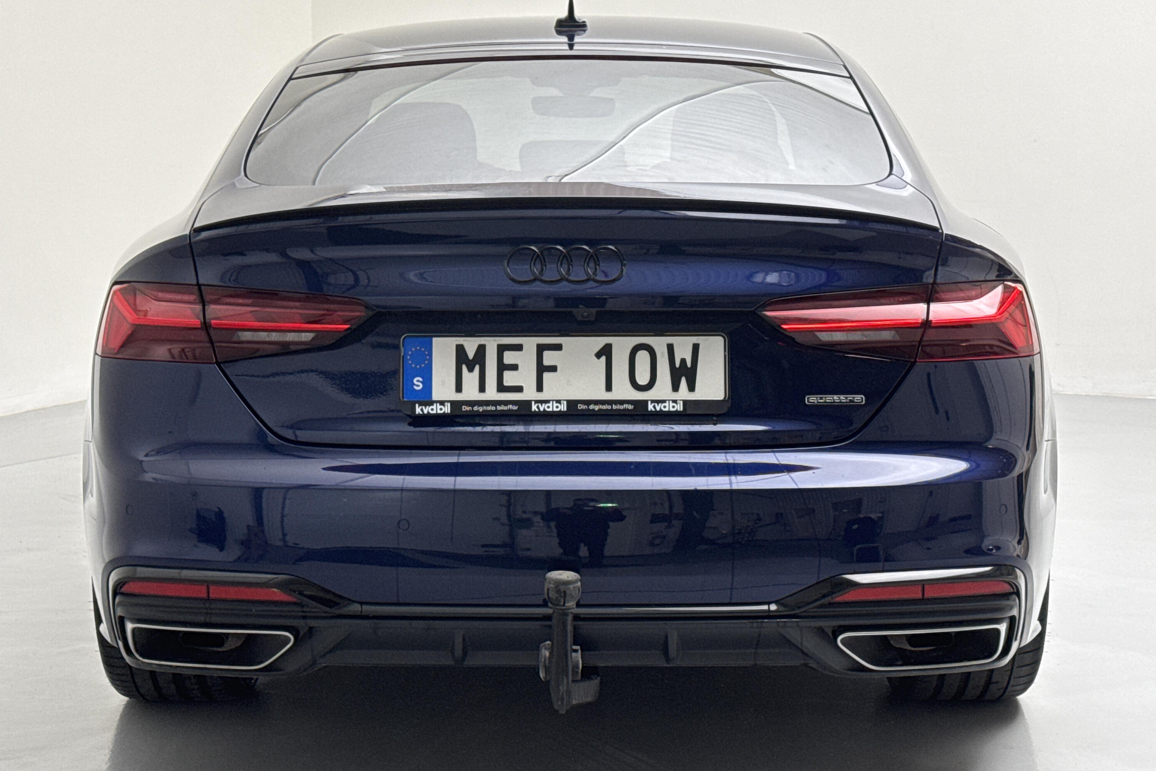 Audi A5 Sportback 45 TFSI quattro LCI (265hk) - 39 120 km - Automatyczna - niebieski - 2022