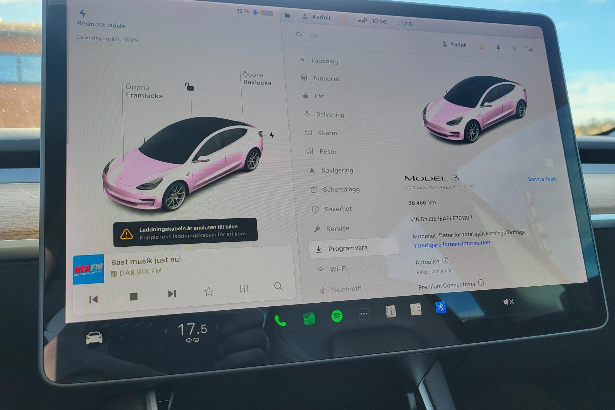 Tesla Model 3 Standard Range RWD - 88 470 km - Automaattinen - valkoinen - 2020