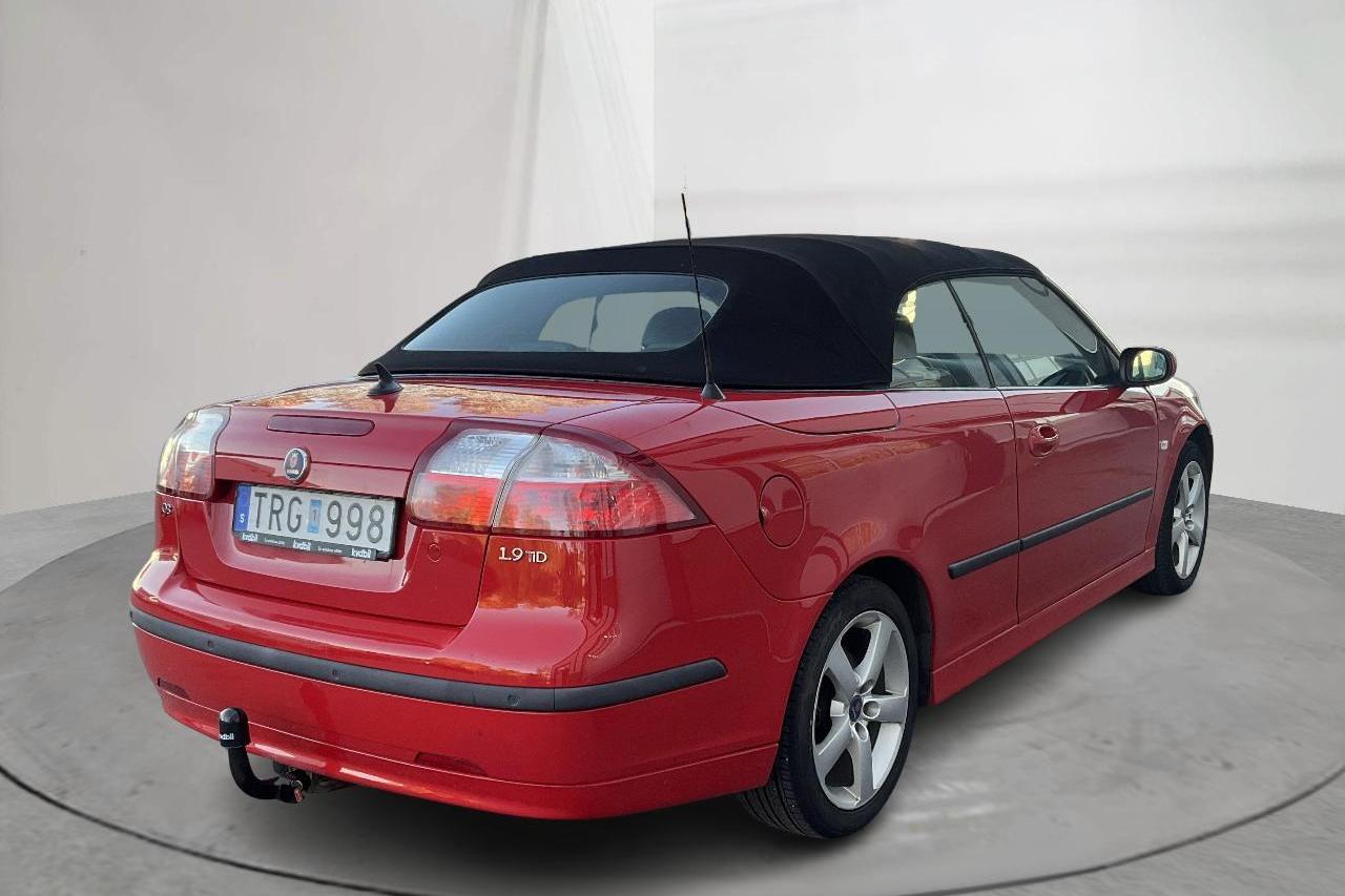 Saab 9-3 1.9 TiD Cabriolet (150hk) - 239 060 km - Automatyczna - czerwony - 2007