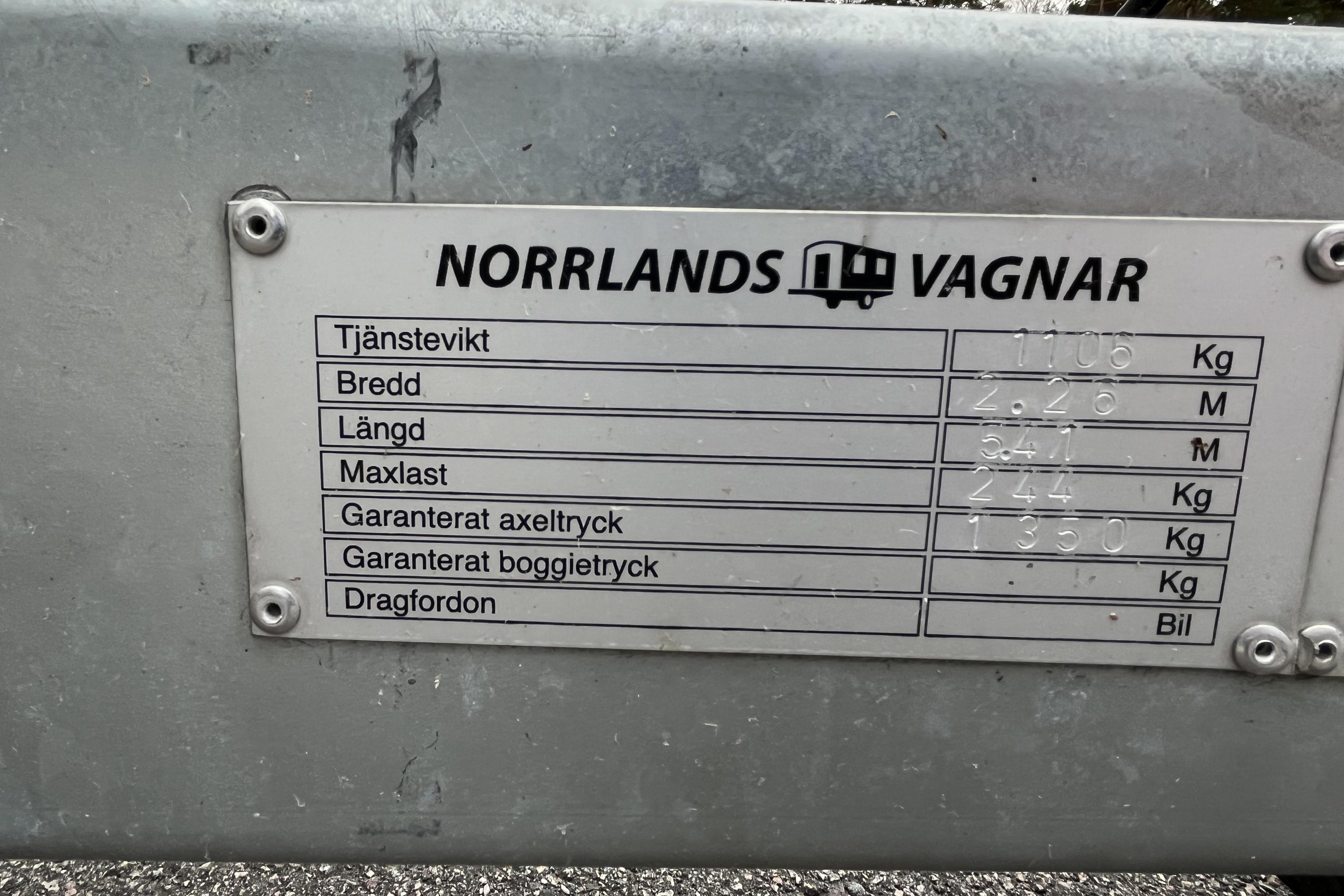  NORRLANDSVAGNAR - 0 km - valkoinen - 2021