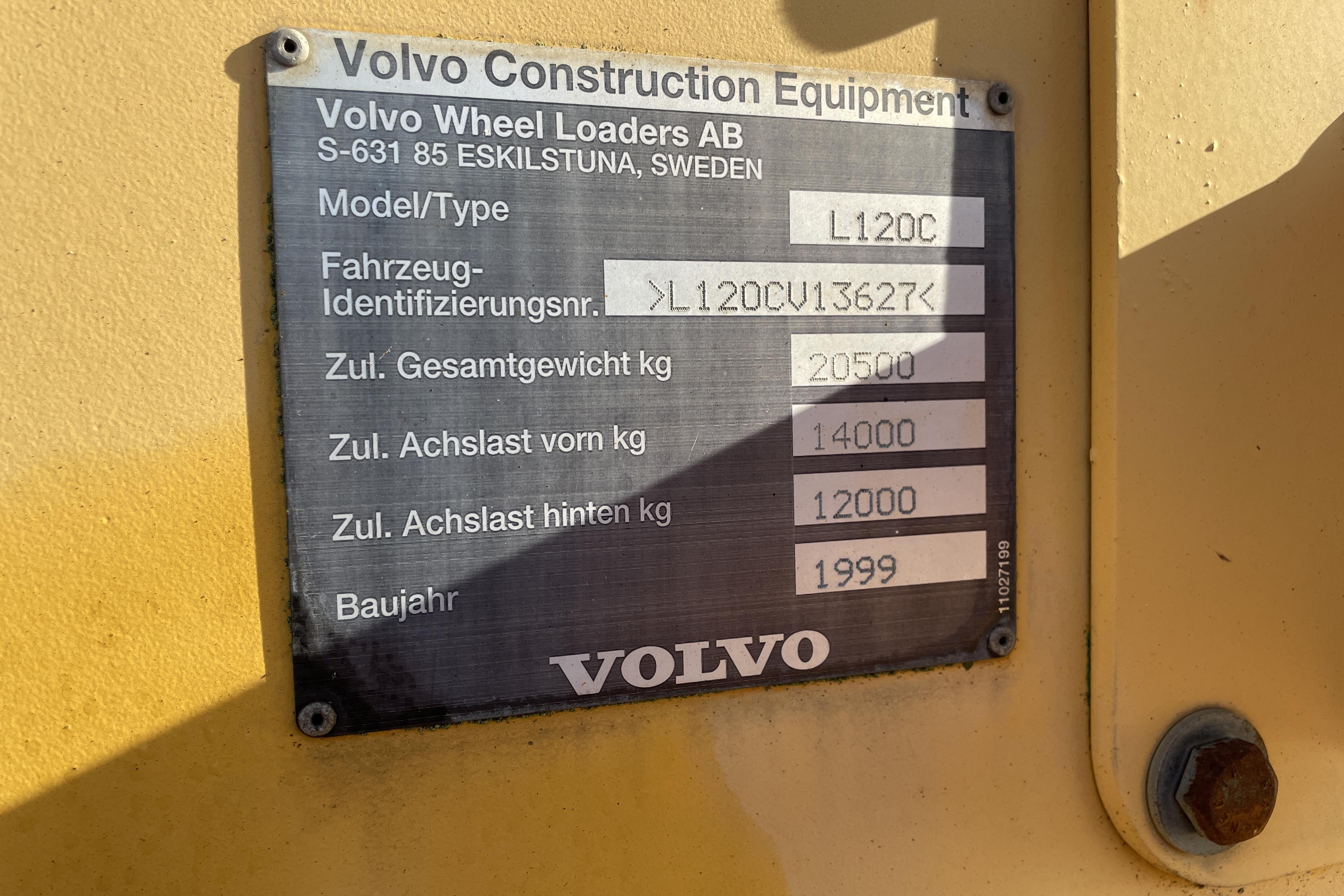 Volvo L120C -  - 1999