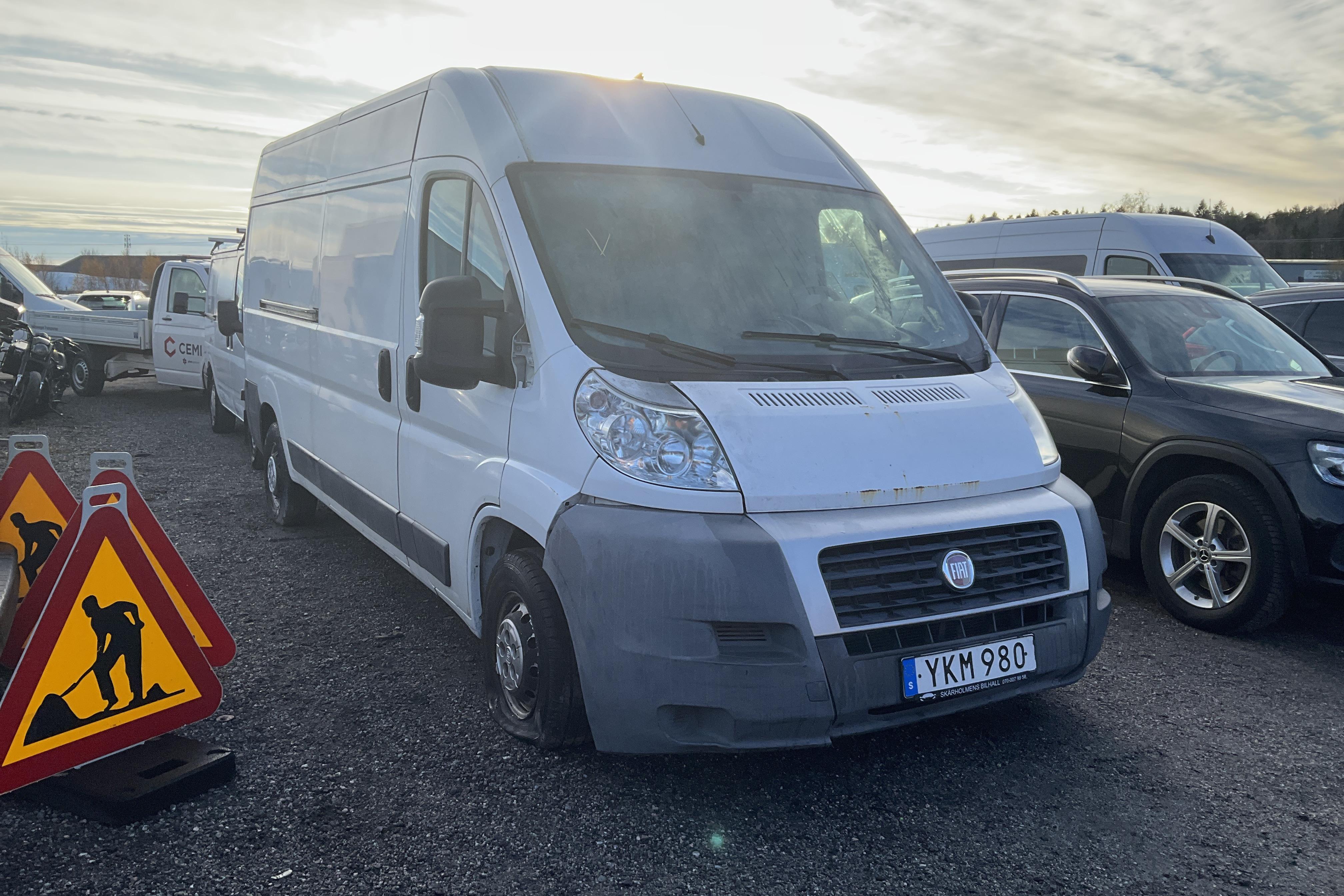 Fiat Ducato 2.3 Multijet Skåp (120hk) - 11 528 mil - Manuell - vit - 2009