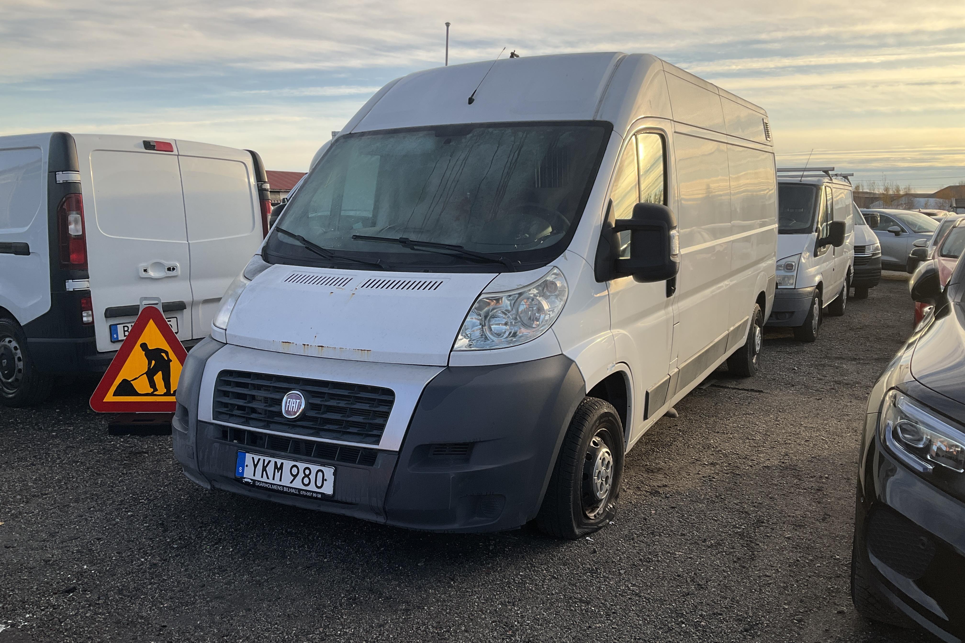 Fiat Ducato 2.3 Multijet Skåp (120hk) - 11 528 mil - Manuell - vit - 2009