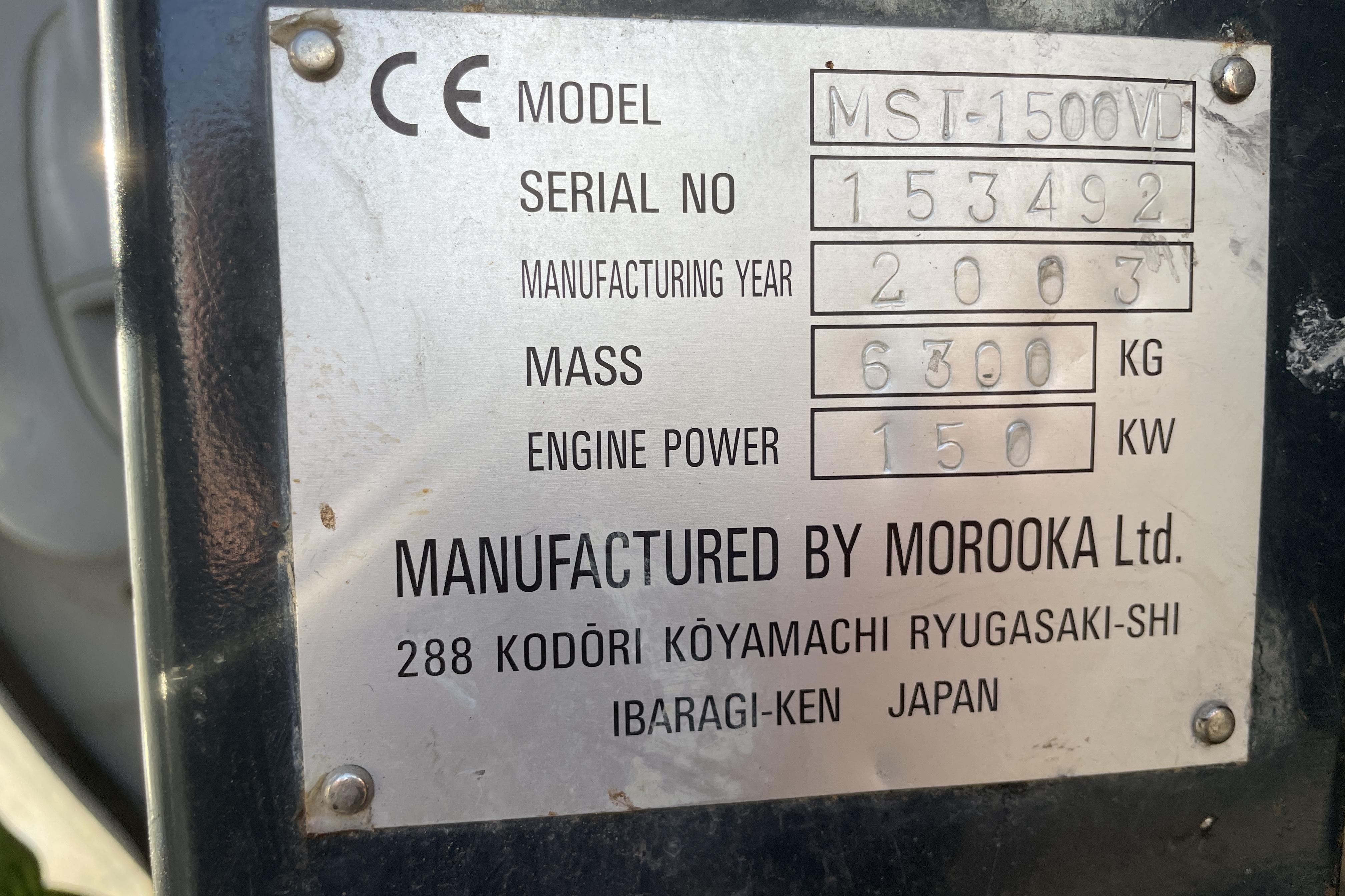 Morooka MST-1500VD -  - 2003