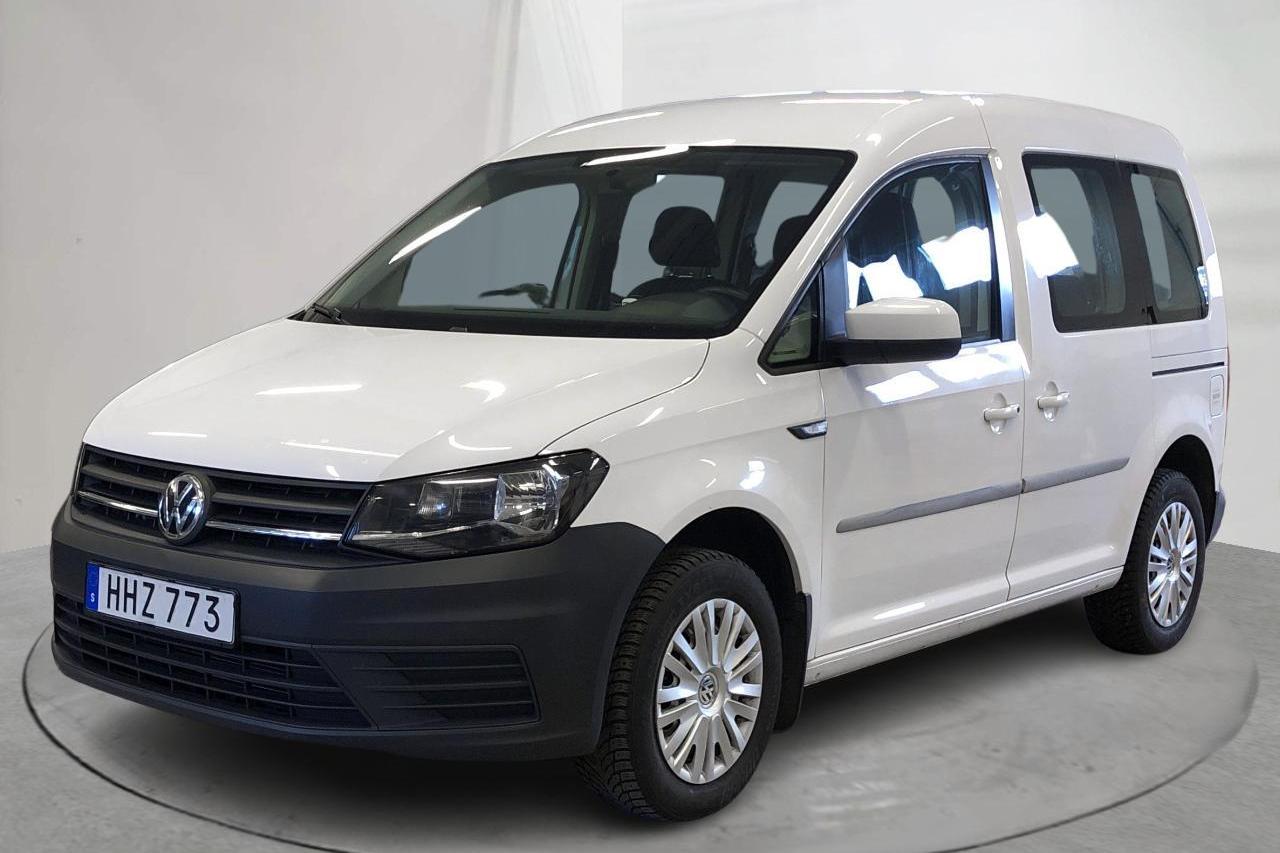 VW Caddy Life 2.0 TDI (75hk) - 165 640 km - Manualna - biały - 2017