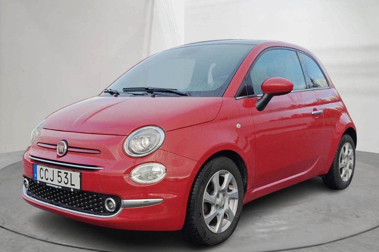 Fiat 500 Hybrid (70hk) - 3 548 mil - Manuell - röd - 2022