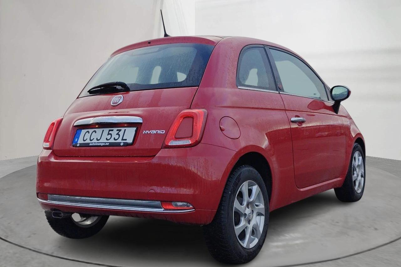 Fiat 500 Hybrid (70hk) - 3 548 mil - Manuell - röd - 2022