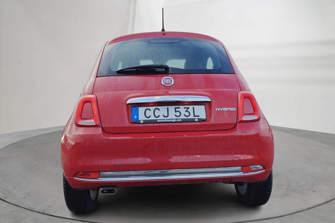 Fiat 500 Hybrid (70hk) - 3 548 mil - Manuell - röd - 2022