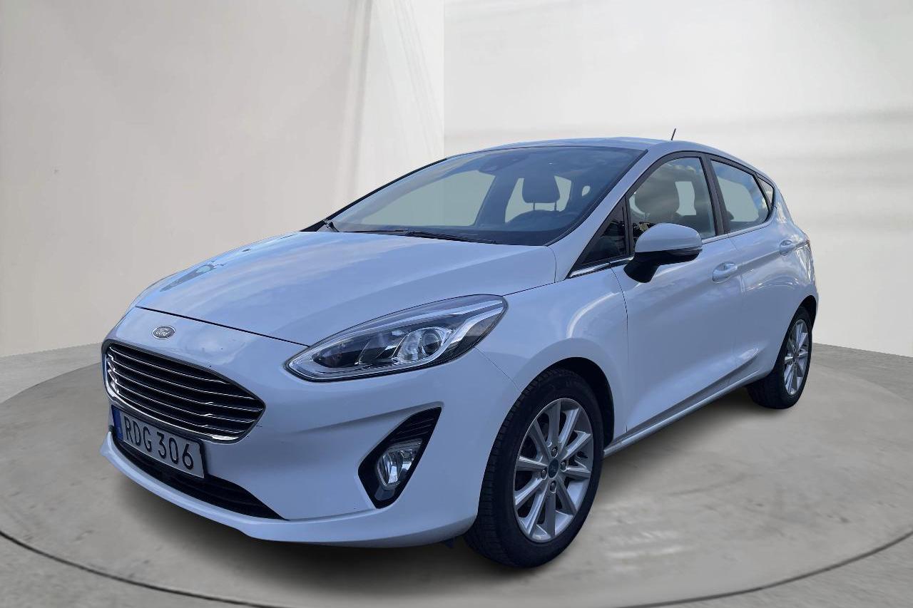 Ford Fiesta 1.0T EcoBoost 5dr (100hk) - 70 870 km - Automatyczna - biały - 2018