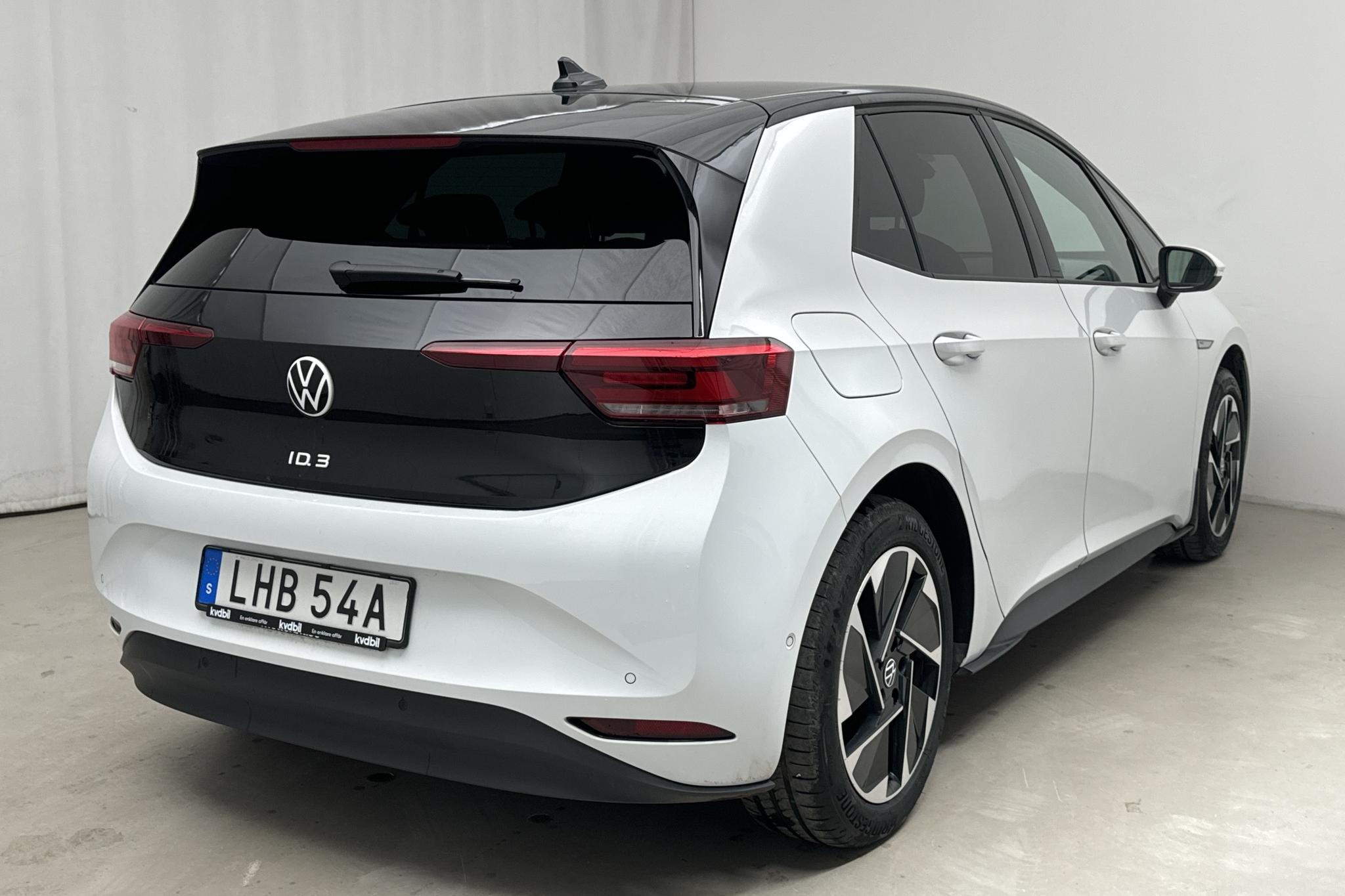 VW ID.3 58kWh (204hk) - 15 510 km - Automaatne - valge - 2023