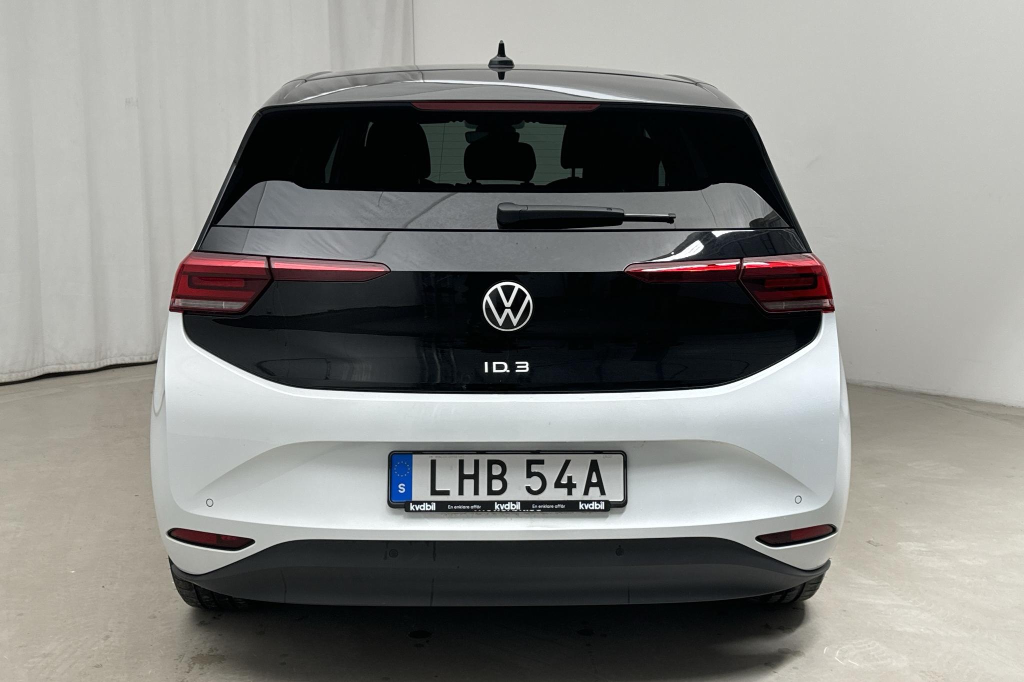 VW ID.3 58kWh (204hk) - 15 510 km - Automaatne - valge - 2023