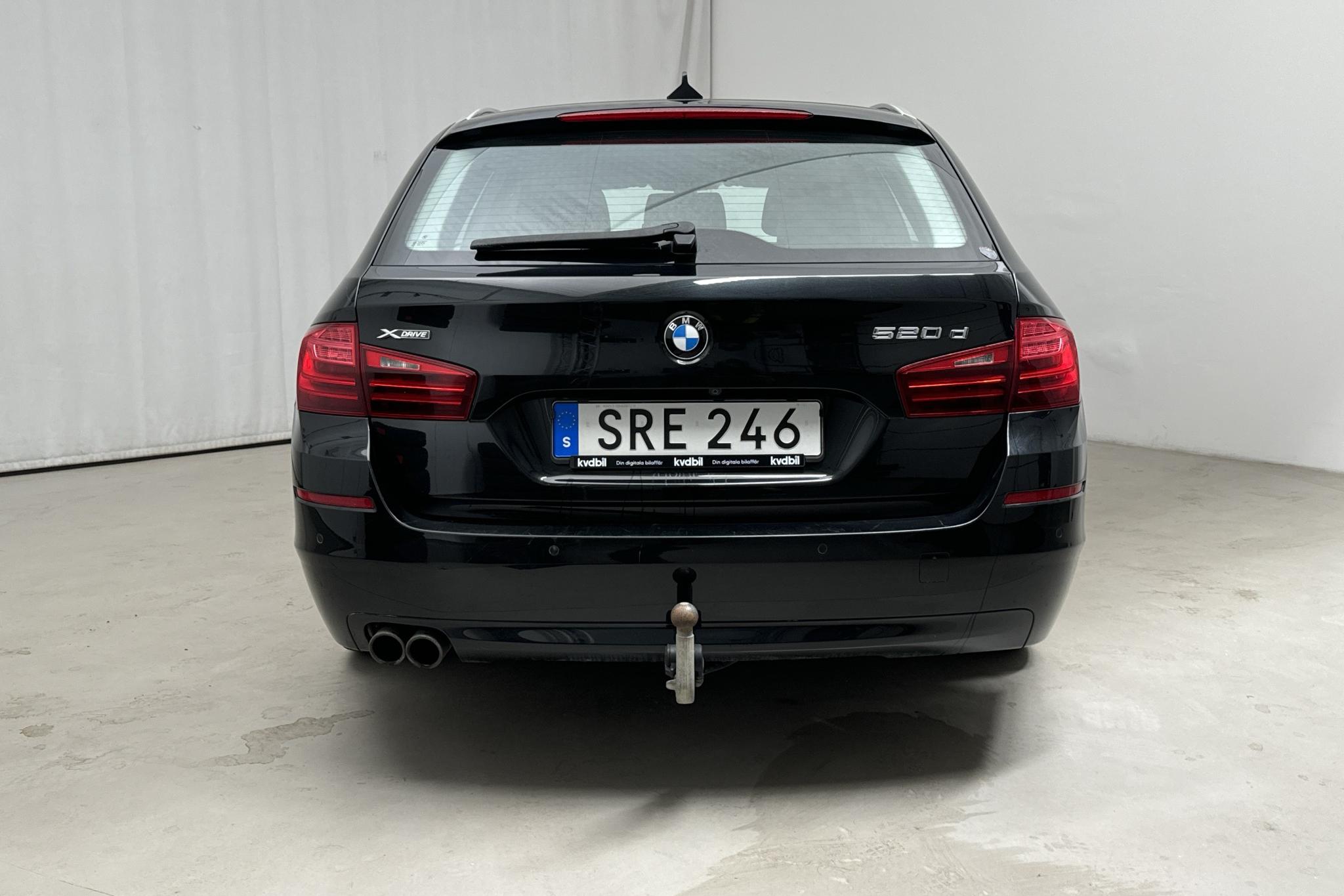 BMW 520d xDrive Touring, F11 (190hk) - 124 840 km - Automatic - black - 2017