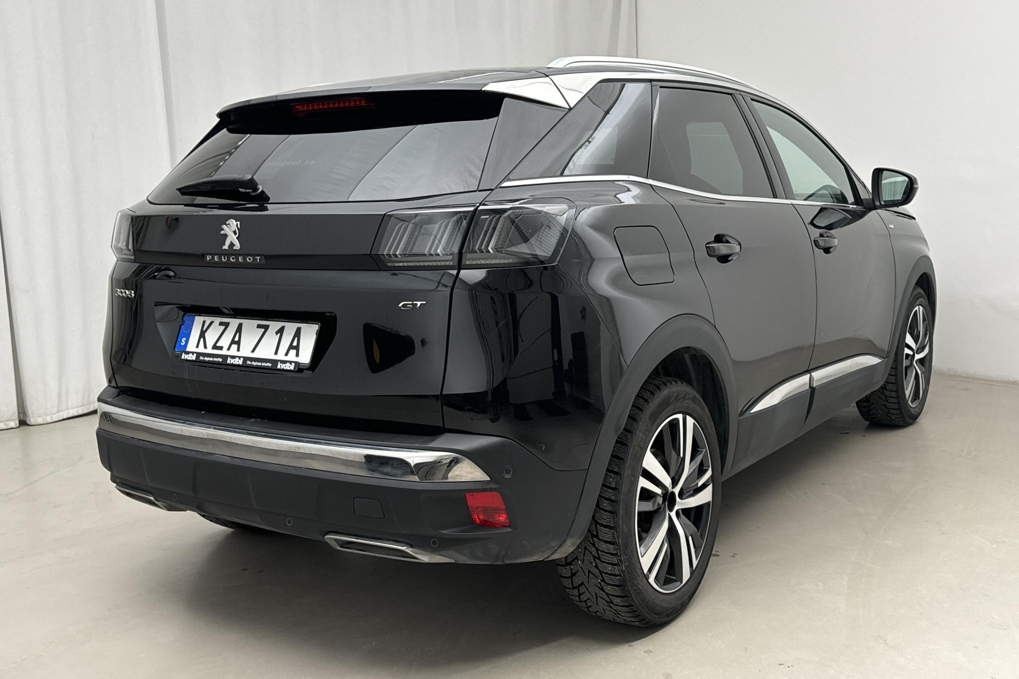 Peugeot 3008 1.2 PureTech (130hk) - 35 310 km - Automatyczna - czarny - 2021