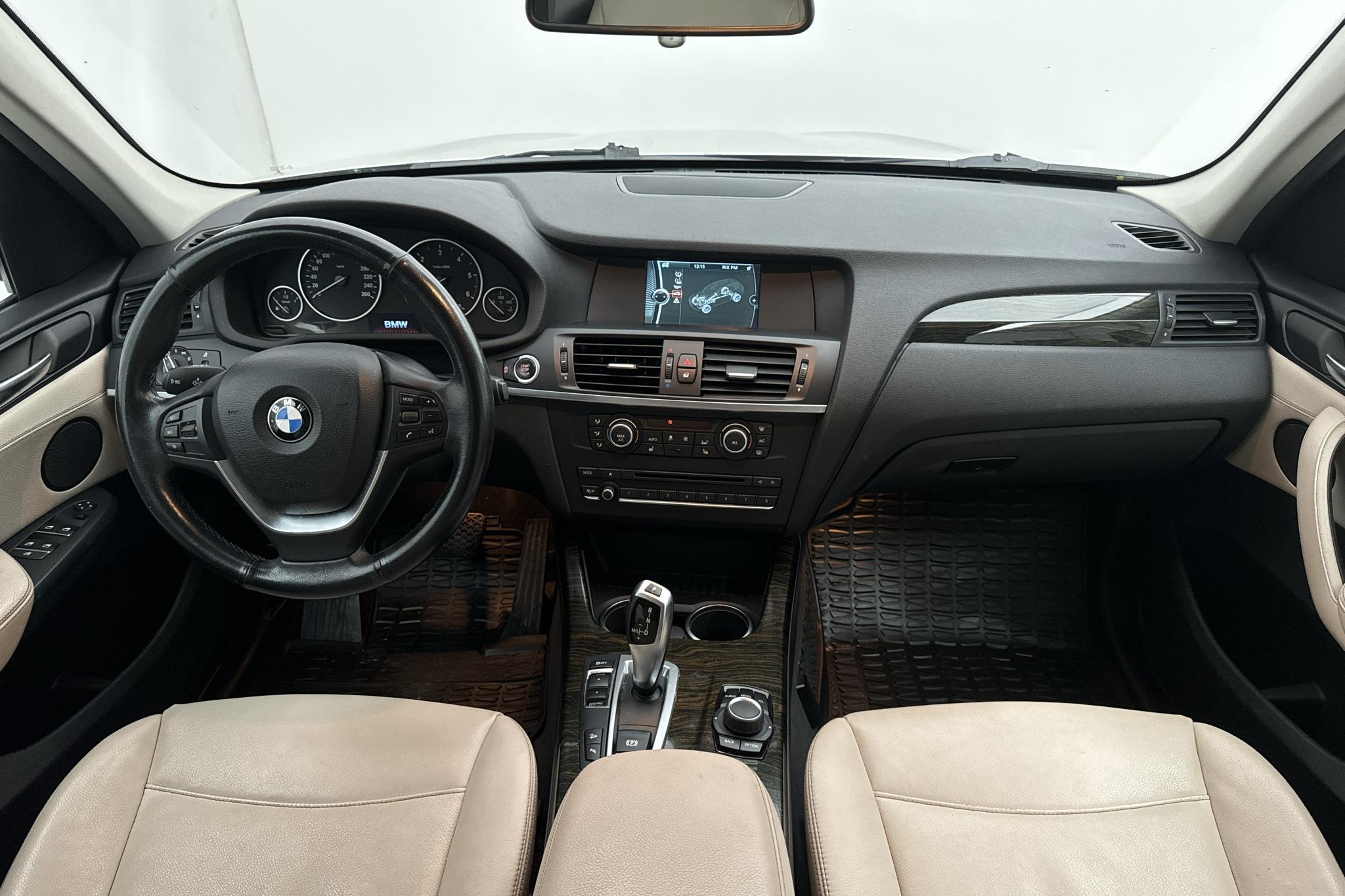 BMW X3 xDrive20d, F25 (184hk) - 130 330 km - Automatic - Light Grey - 2014