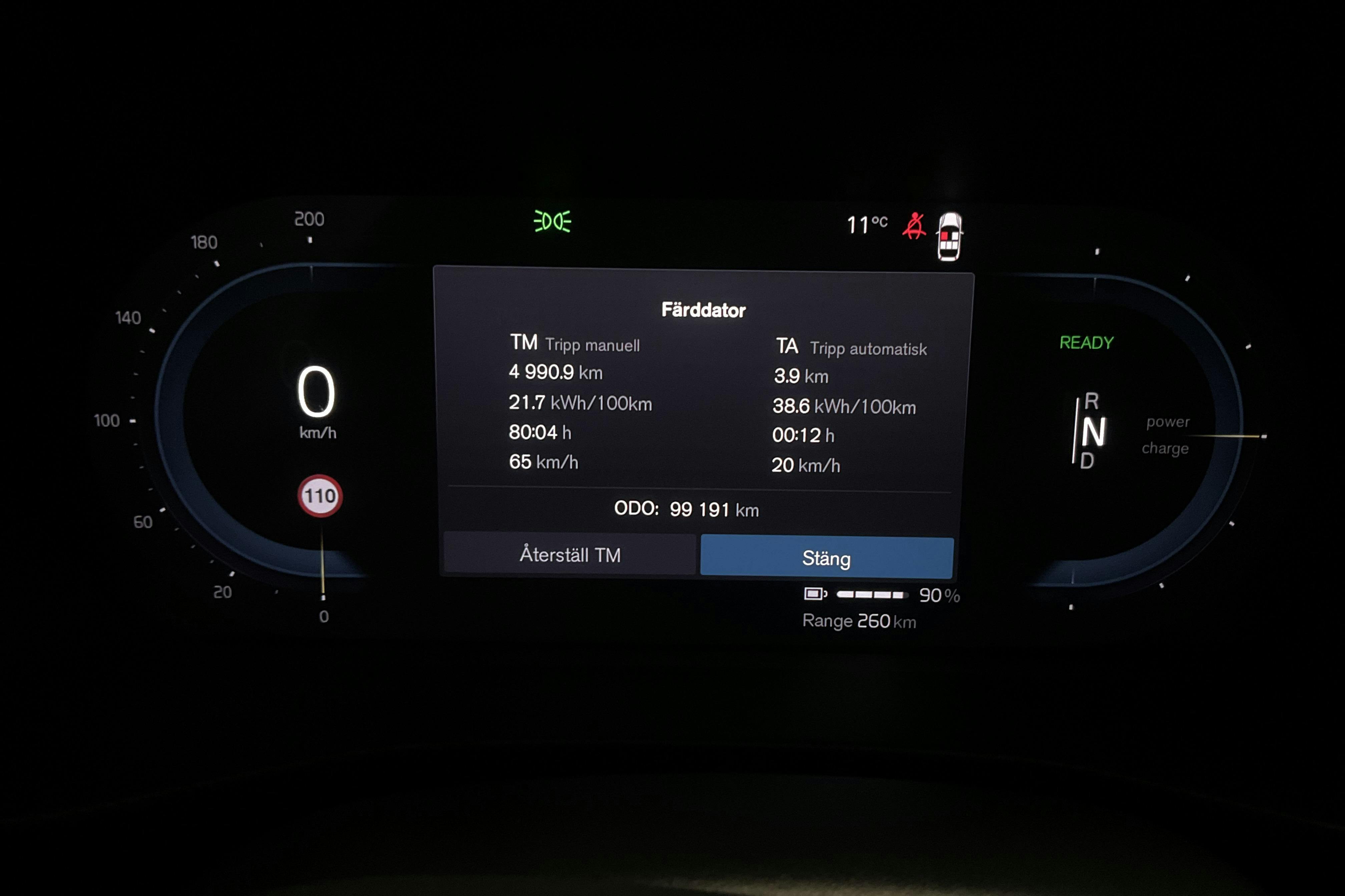 Volvo XC40 P6 Recharge (231hk) - 99 190 km - Automatic - white - 2022