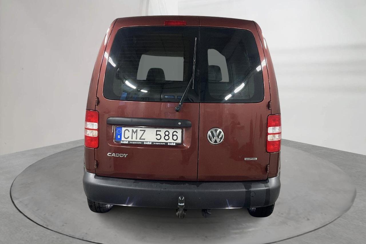 VW Caddy 2.0 Ecofuel Skåp (109hk) - 109 080 km - Manualna - czerwony - 2011