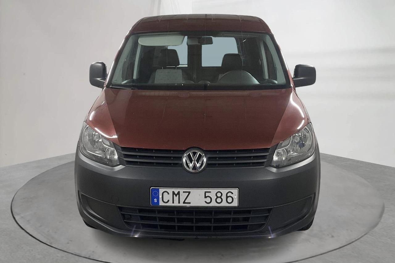 VW Caddy 2.0 Ecofuel Skåp (109hk) - 109 080 km - Manualna - czerwony - 2011