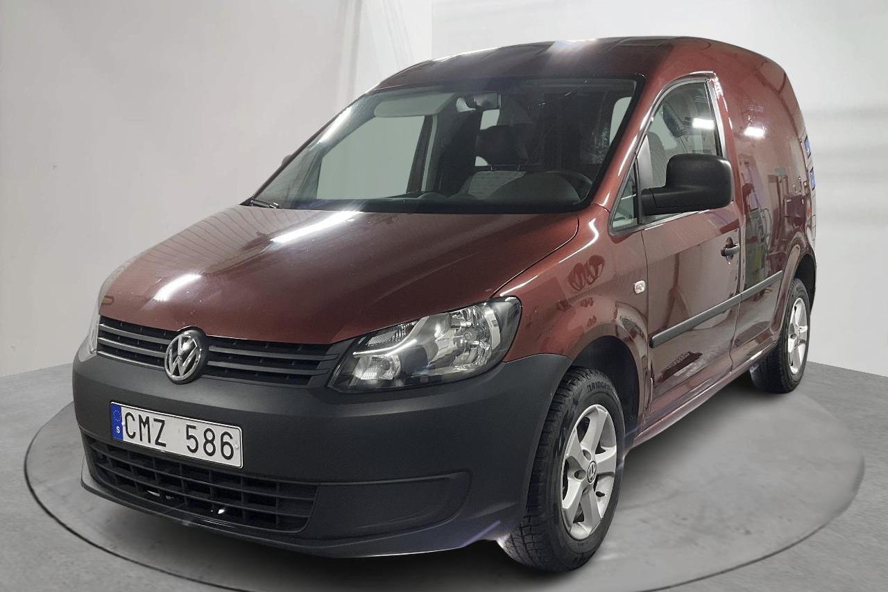 VW Caddy 2.0 Ecofuel Skåp (109hk) - 109 080 km - Manualna - czerwony - 2011