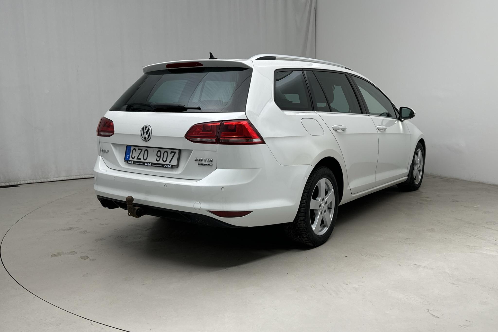 VW Golf VII 2.0 TDI BlueMotion Technology Sportscombi 4Motion (150hk) - 21 278 mil - Manuell - vit - 2014