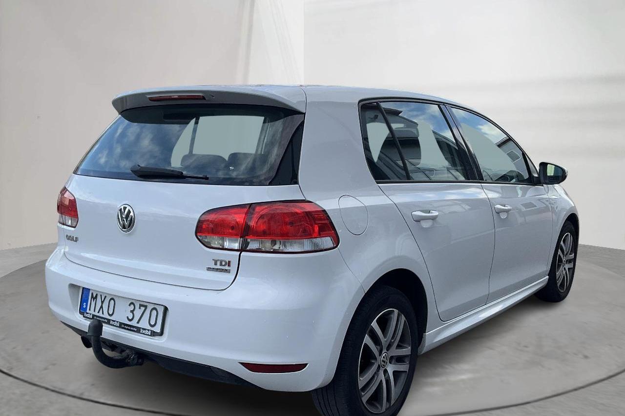 VW Golf VI 1.6 TDI BlueMotion Technology 5dr (105hk) - 175 600 km - Manuaalinen - valkoinen - 2013