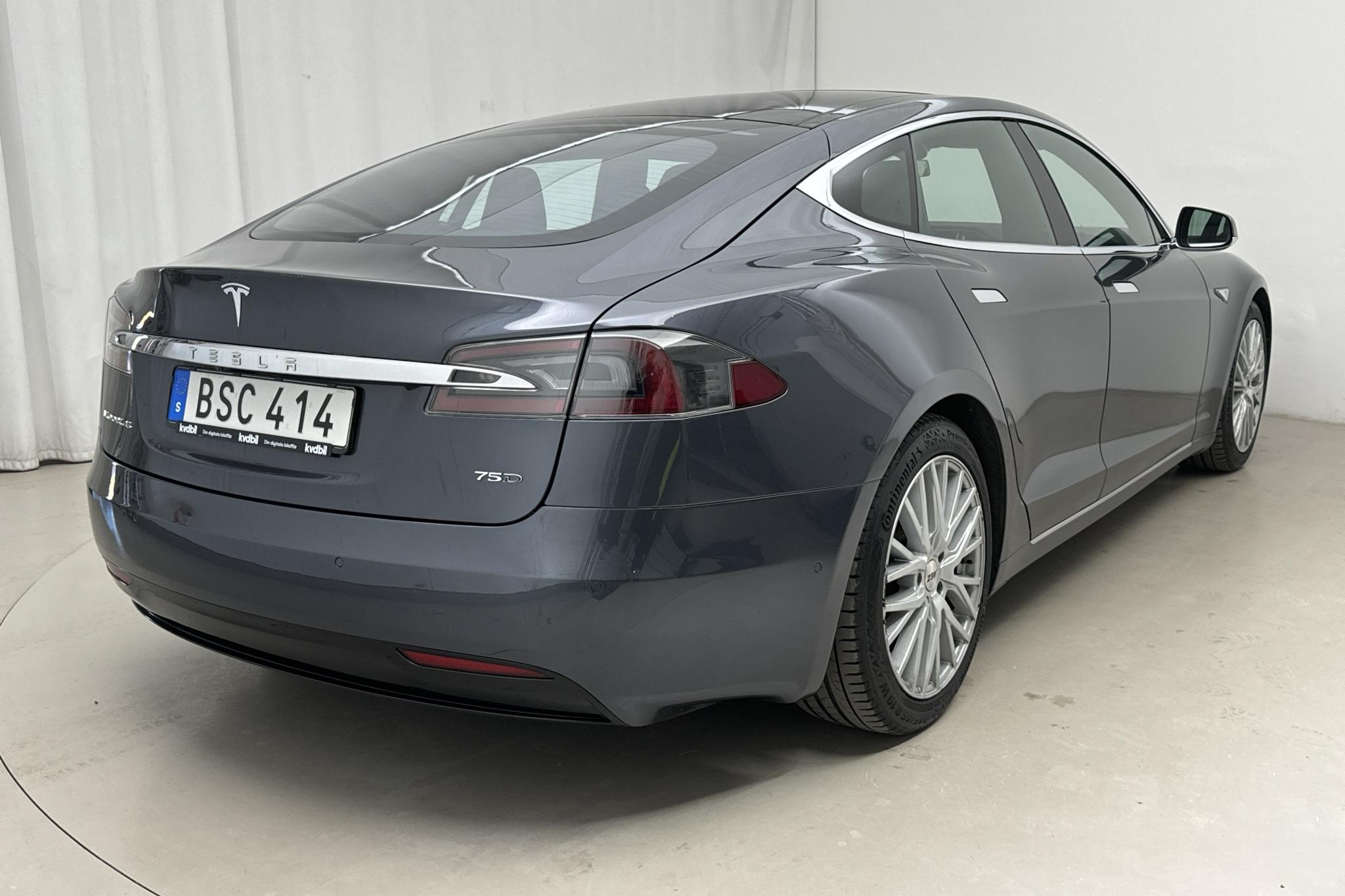 Tesla Model S 75D - 15 665 mil - Automat - grå - 2016