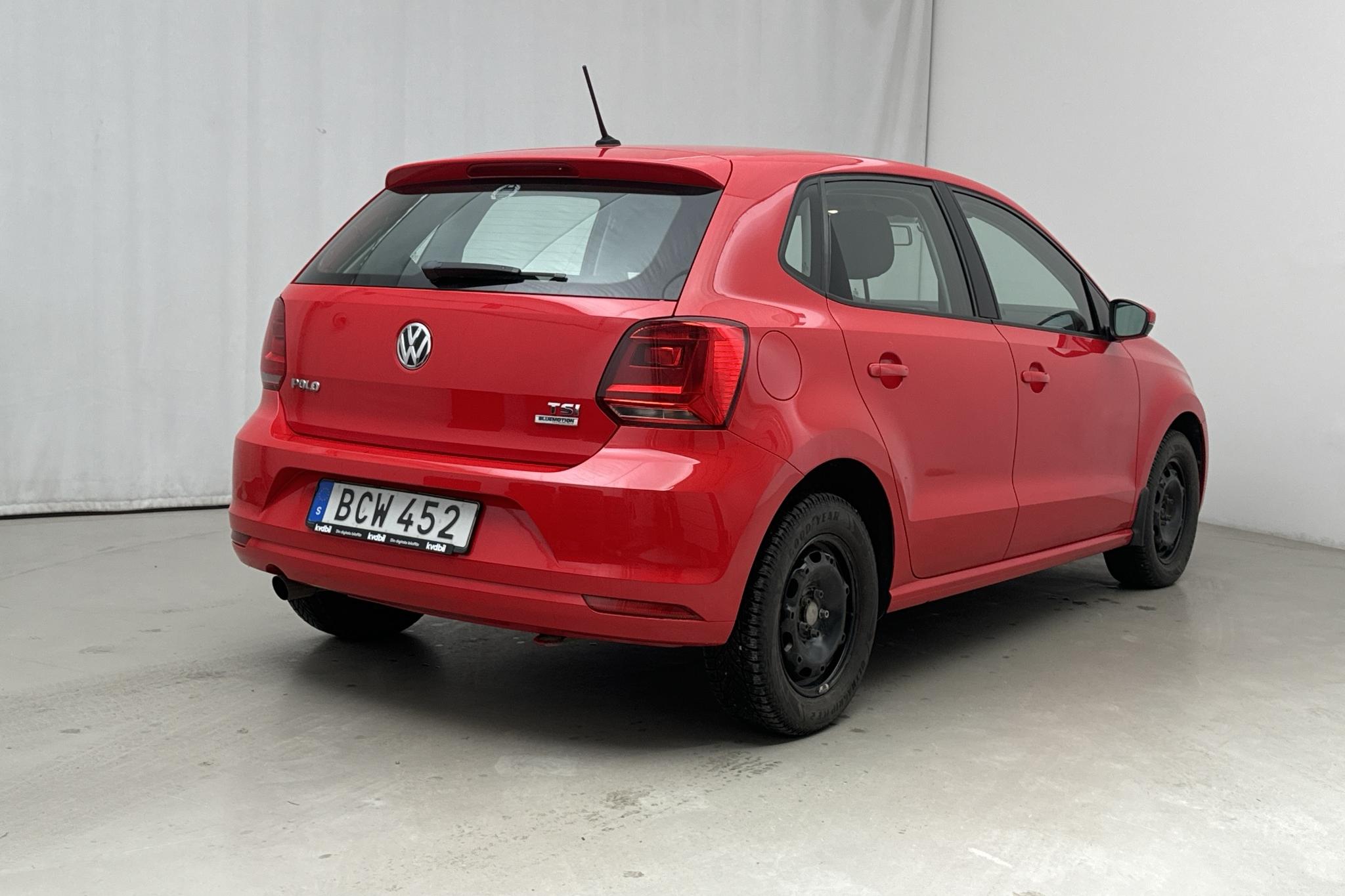 VW Polo 1.2 TSI 5dr (90hk) - 12 607 mil - Manuell - röd - 2015