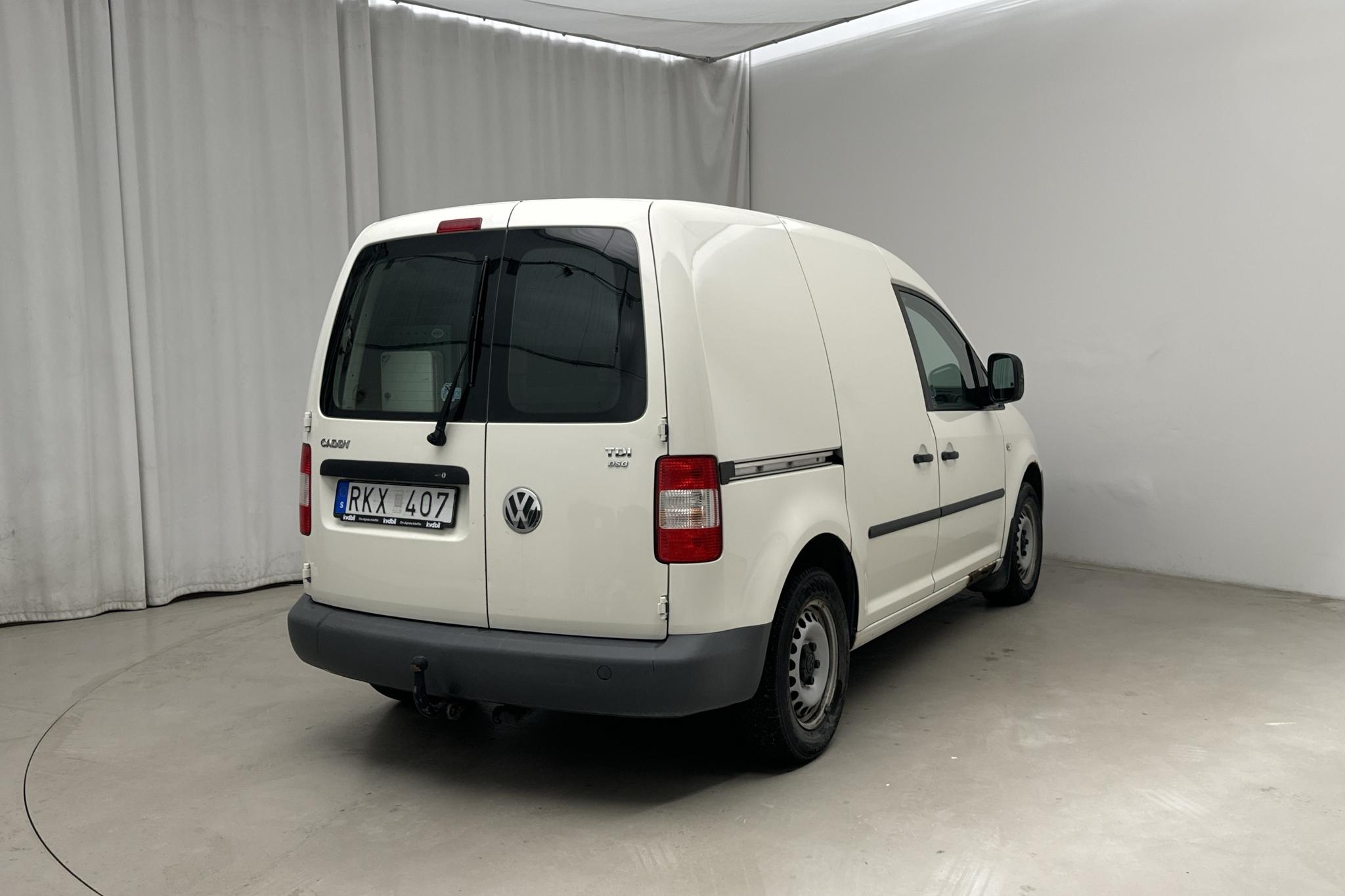 VW Caddy 1.9 TDI Skåp (105hk) - 9 117 mil - Automat - vit - 2008